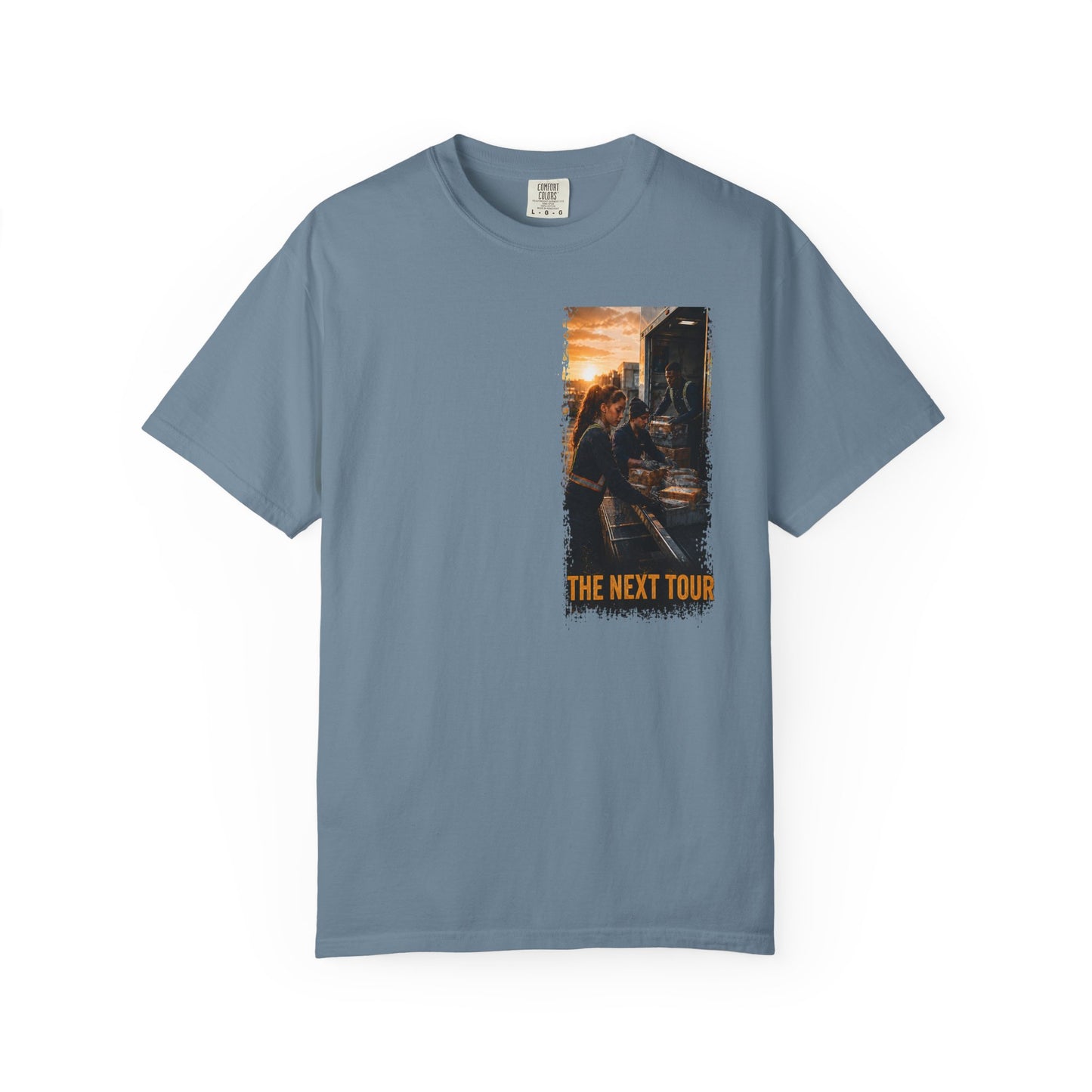 Postal Music — The Next Tour Garment-Dyed T-Shirt — Color Group 2 of 4