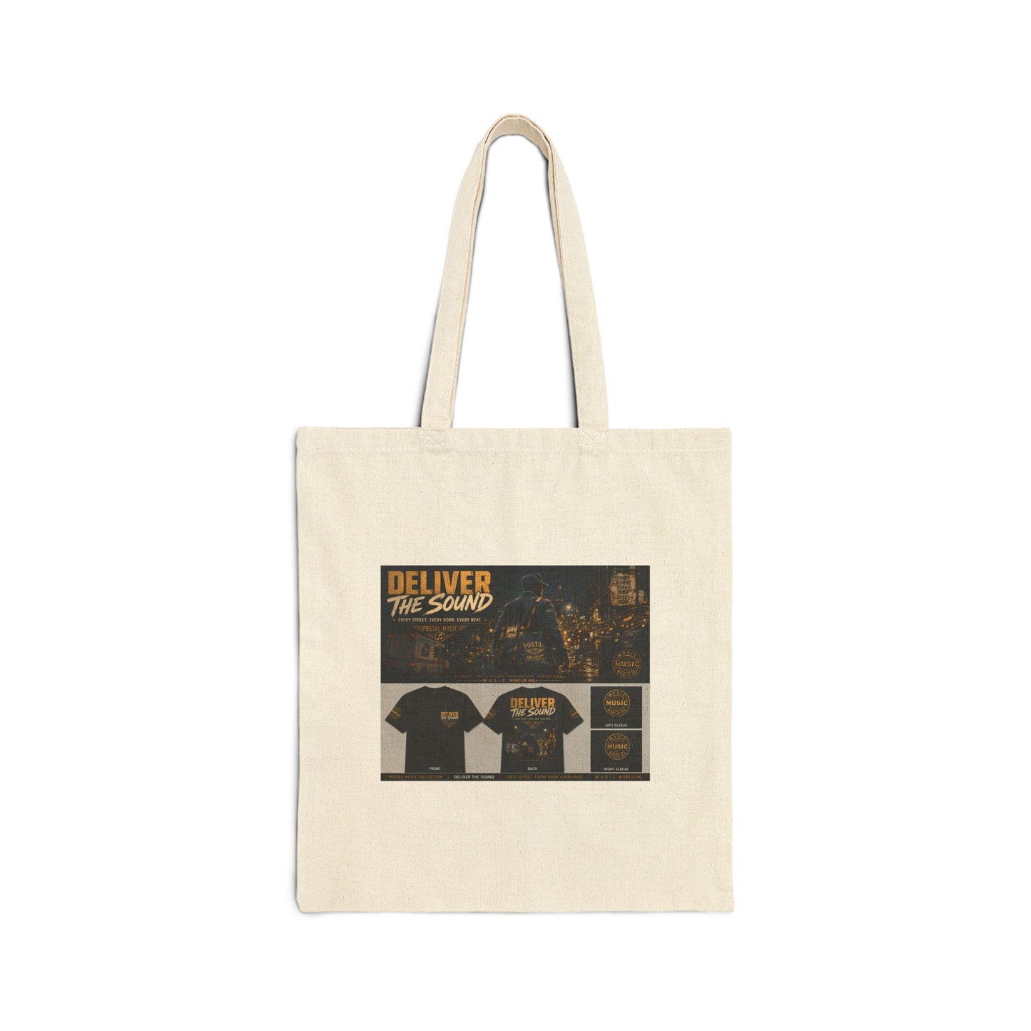 Postal Music — Deliver the Sound — Canvas Tote