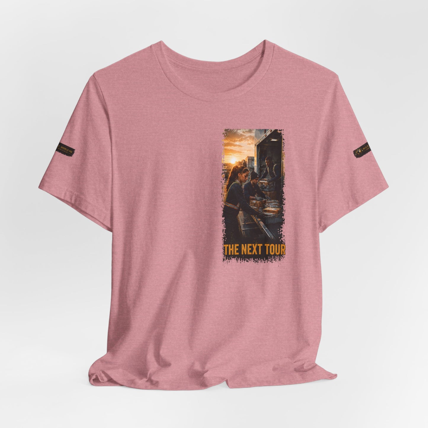 Postal Music — The Next Tour Premium Unisex T-Shirt — Color Group 5 of 11