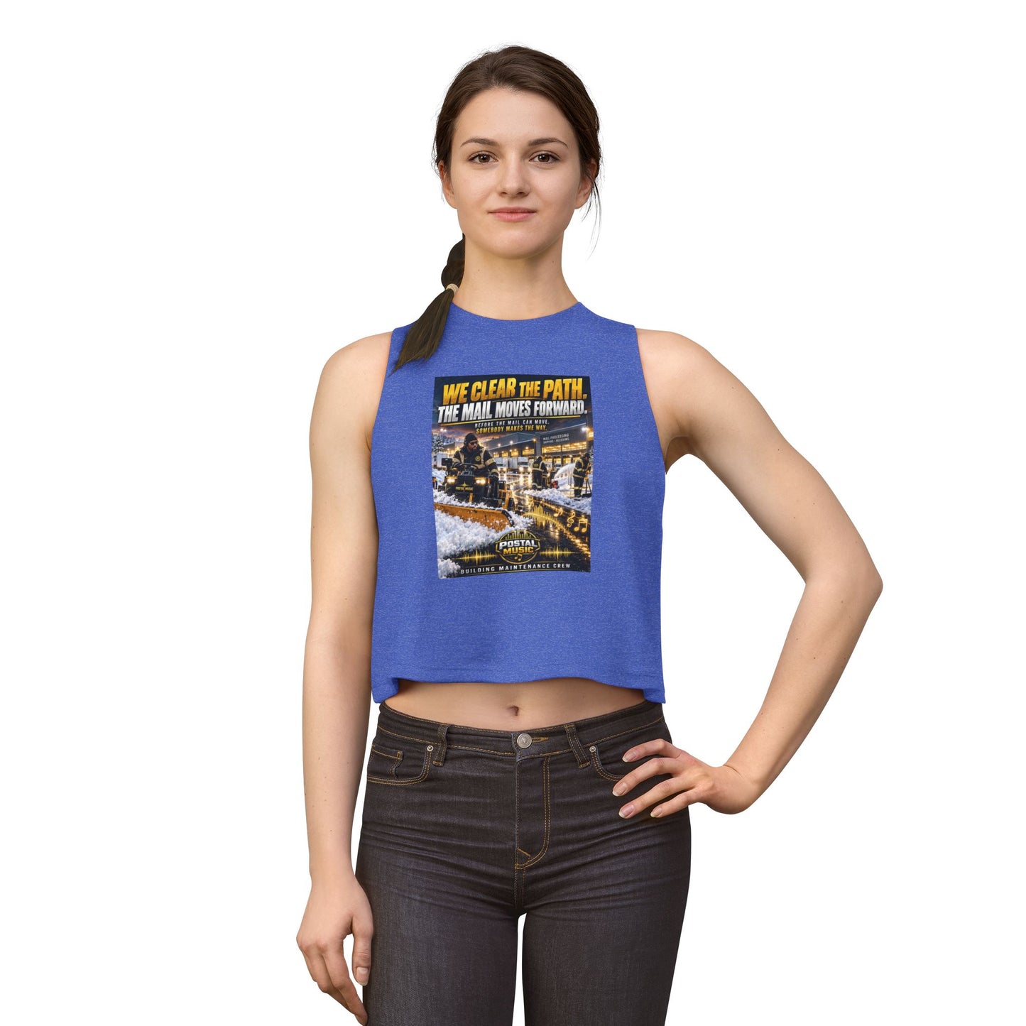 Postal Music - We Clear the Path - Women's Cropped T-Shirt