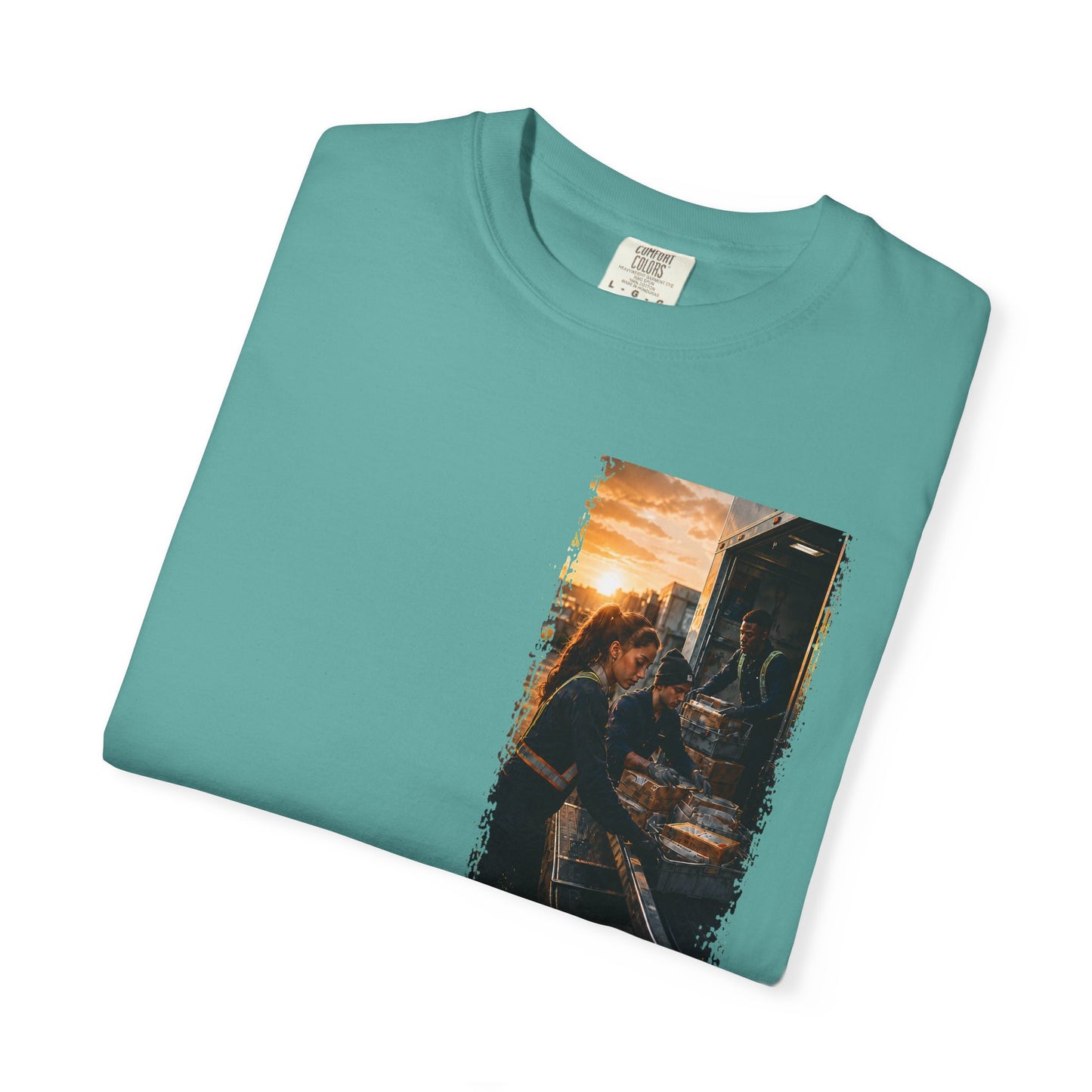Postal Music — The Next Tour Garment-Dyed T-Shirt — Color Group 4 of 4