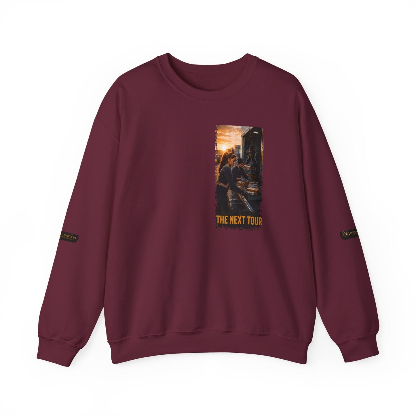 Postal Music — The Next Tour Core Crewneck Sweatshirt — Color Group 2 of 3