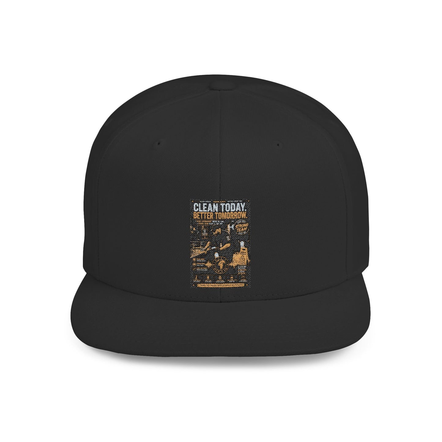 Clean Today. Better Tomorrow. — Flat-Bill Snapback Hat