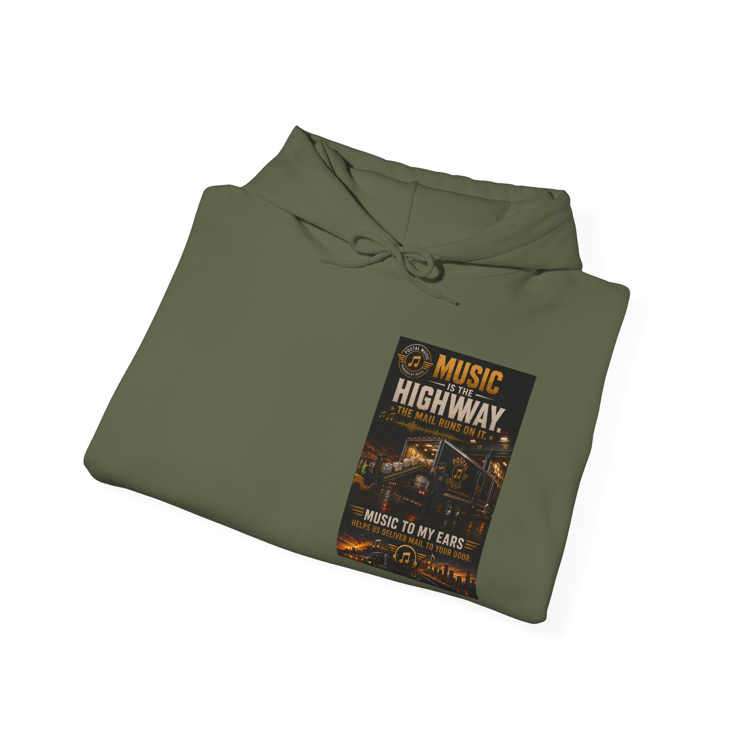 Postal Music — Music Is the Highway — Core Pullover Hoodie
