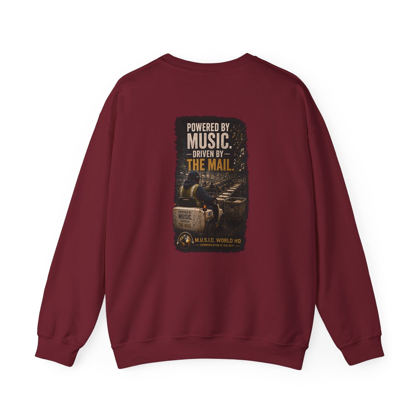 Postal Music - Powered by Music Crewneck Sweatshirt - Colorways A