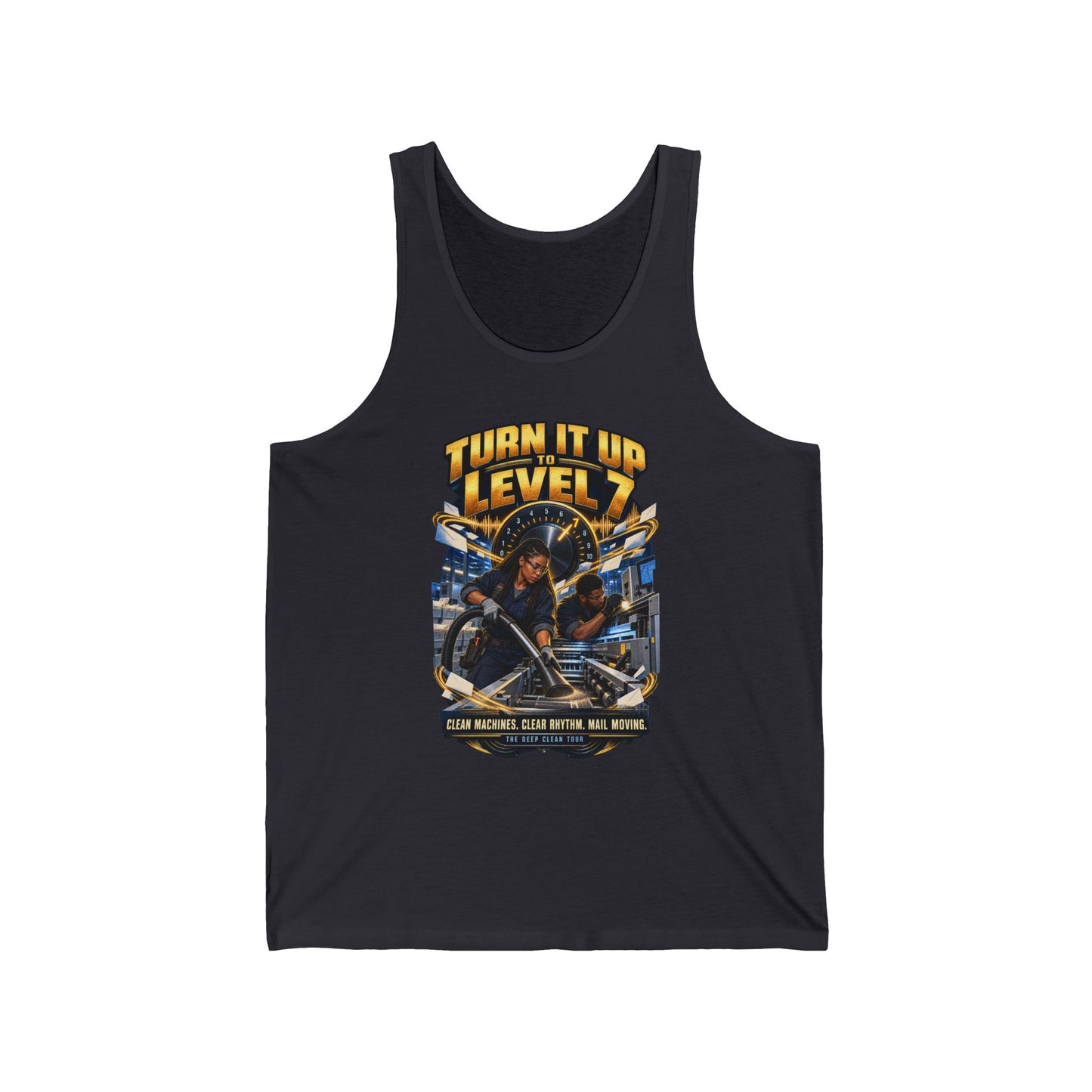 Postal Music - Turn It Up to Level 7 - Unisex Tank Top