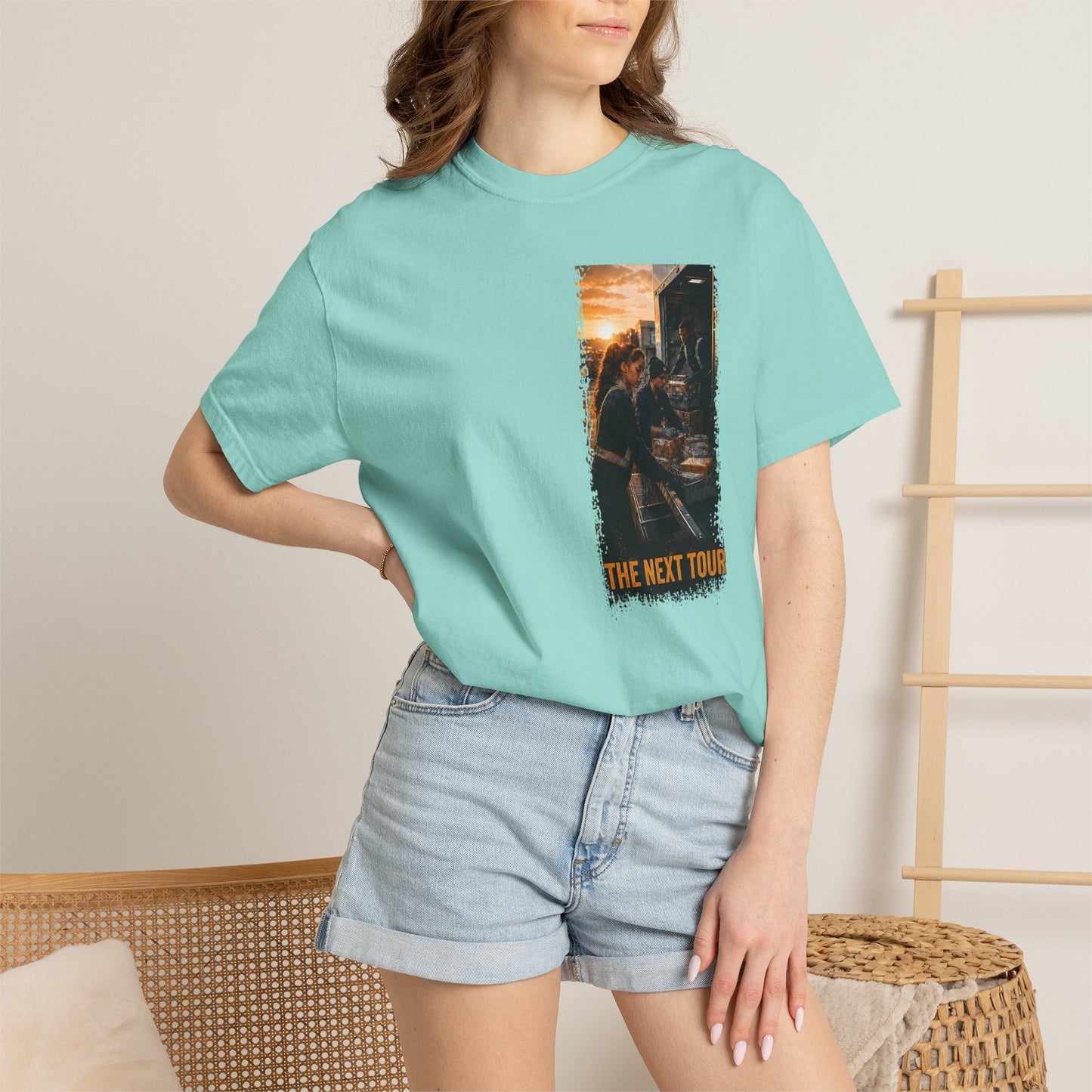 Postal Music — The Next Tour Garment-Dyed T-Shirt — Color Group 1 of 4