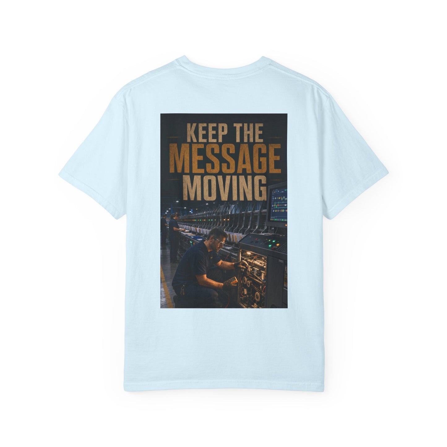 Postal Music — Keep the Message Moving — Garment-Dyed T-Shirt