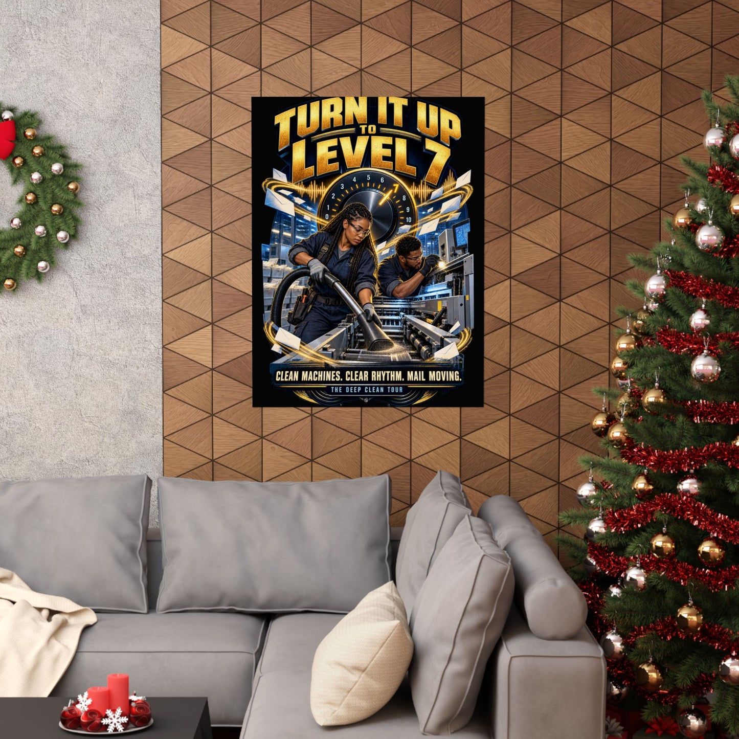 Postal Music - Turn It Up to Level 7 - Premium Matte Poster