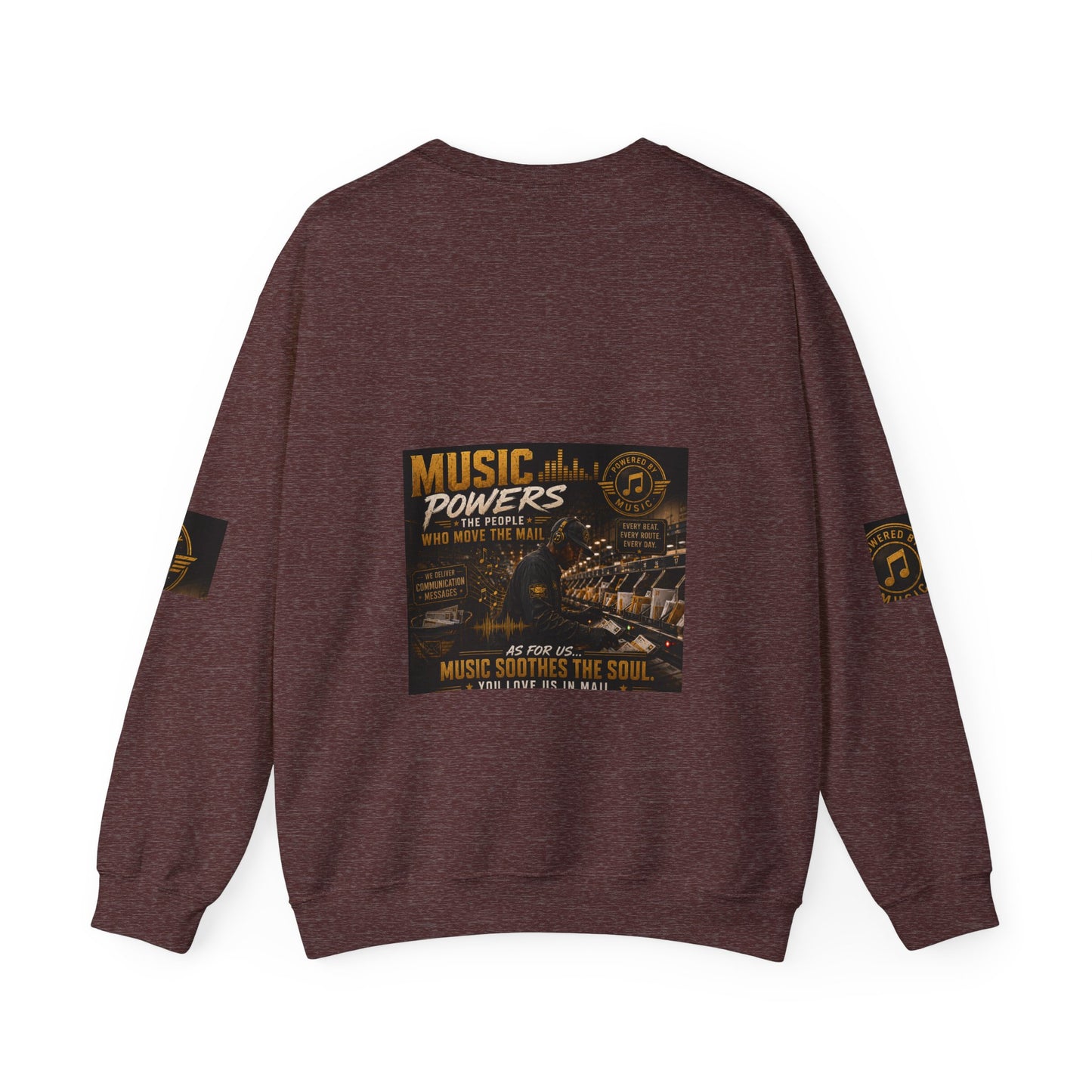Postal Music — Music Powers the People — Core Crewneck Sweatshirt