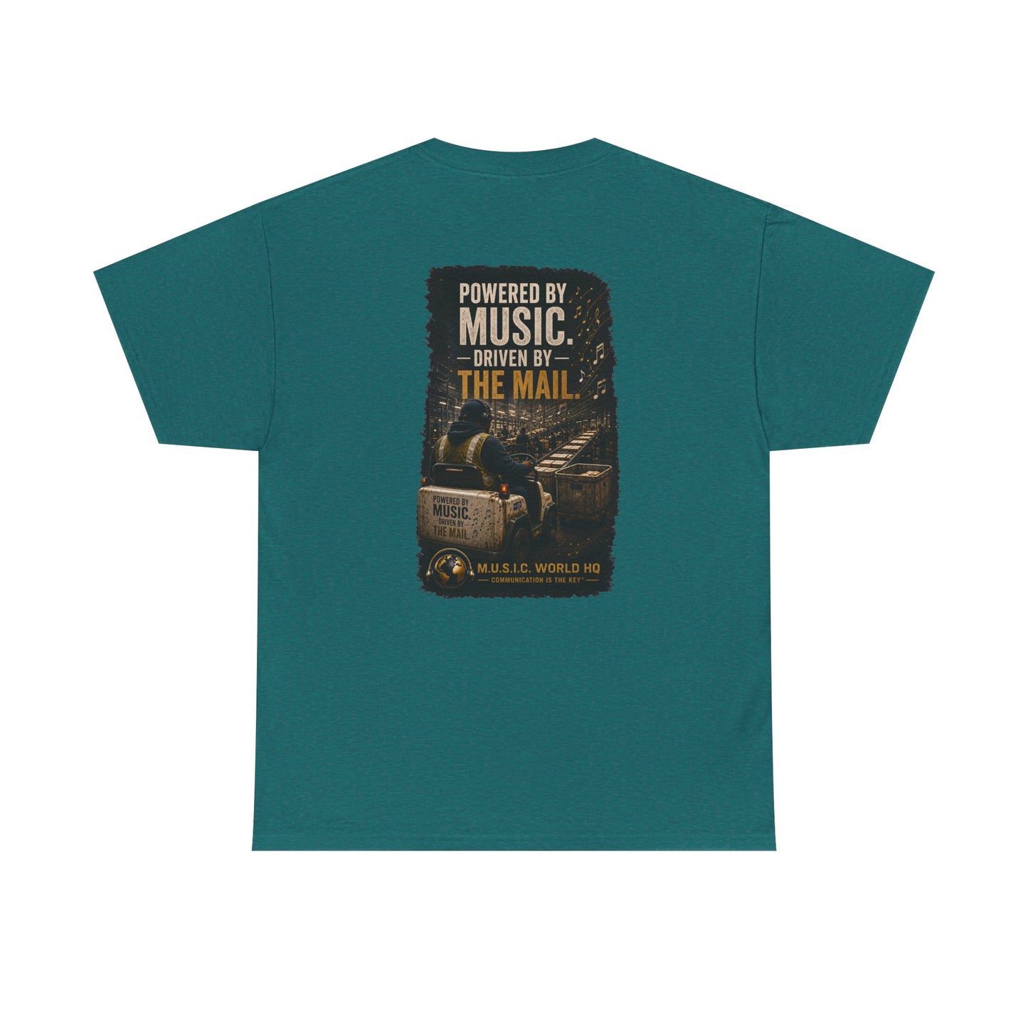 Postal Music - Powered by Music Premium T-Shirt - Colorways A