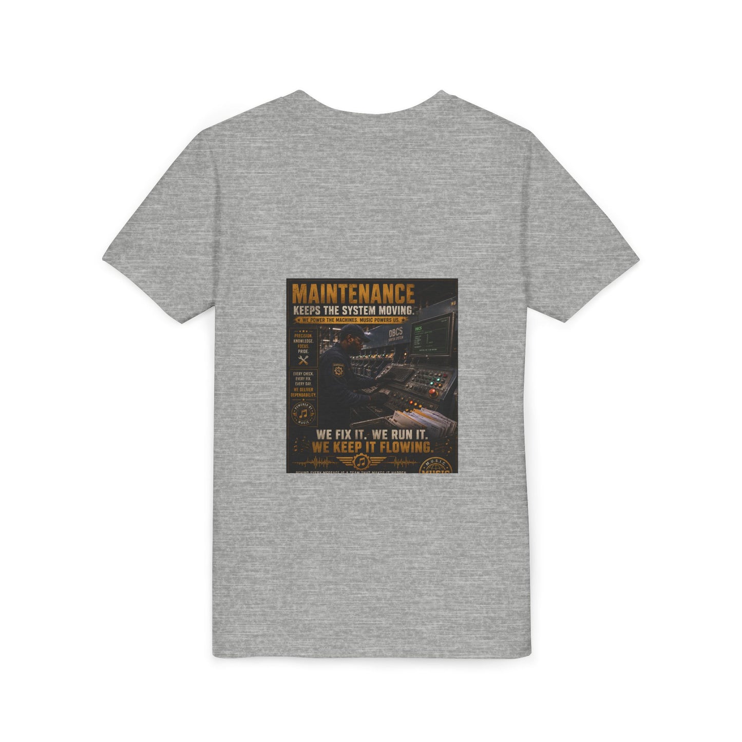 Postal Music — Maintenance Keeps the System Moving — Youth T-Shirt