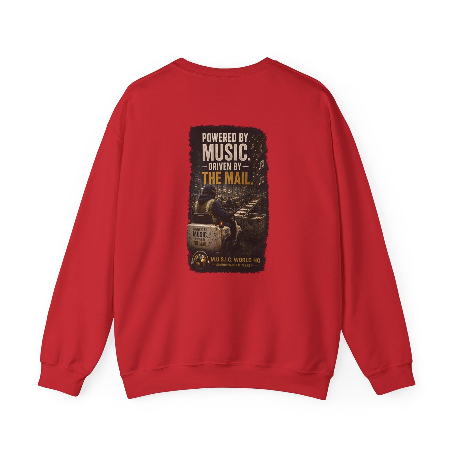 Postal Music - Powered by Music Crewneck Sweatshirt - Colorways C