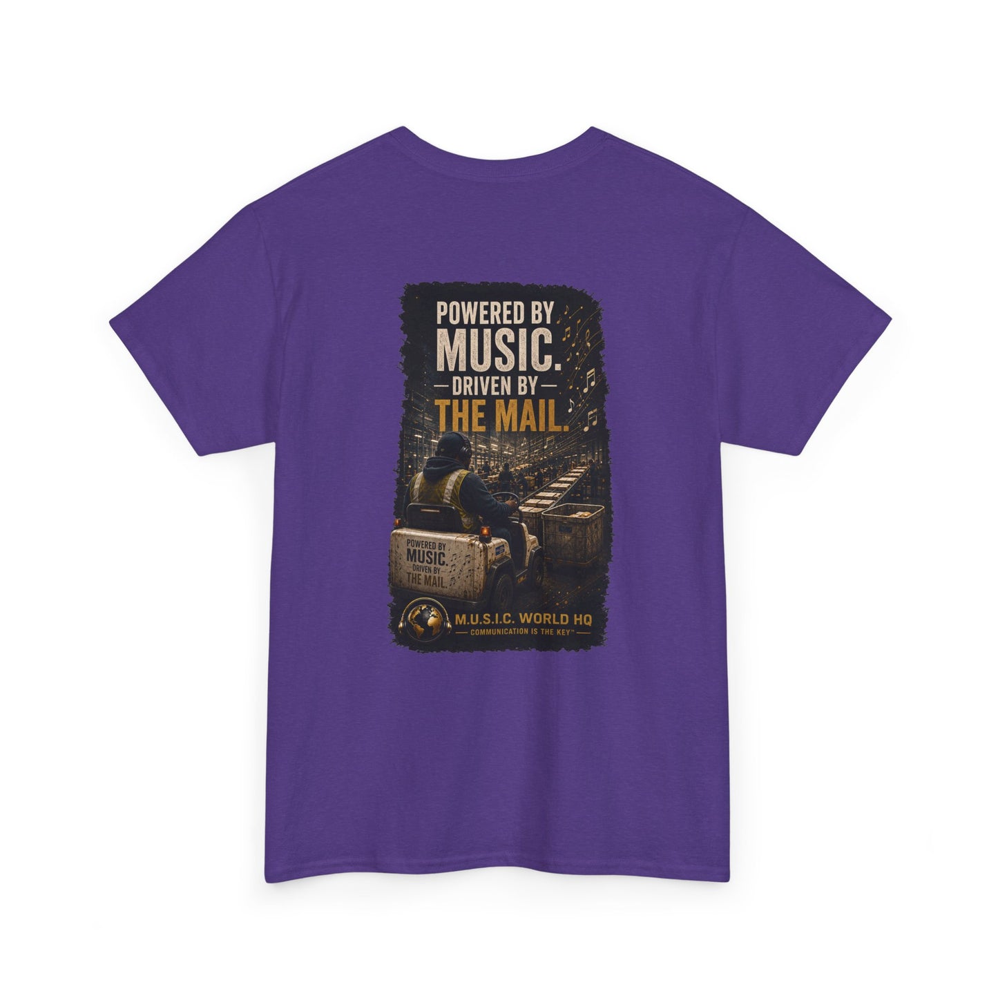 Postal Music - Powered by Music Premium T-Shirt - Colorways C