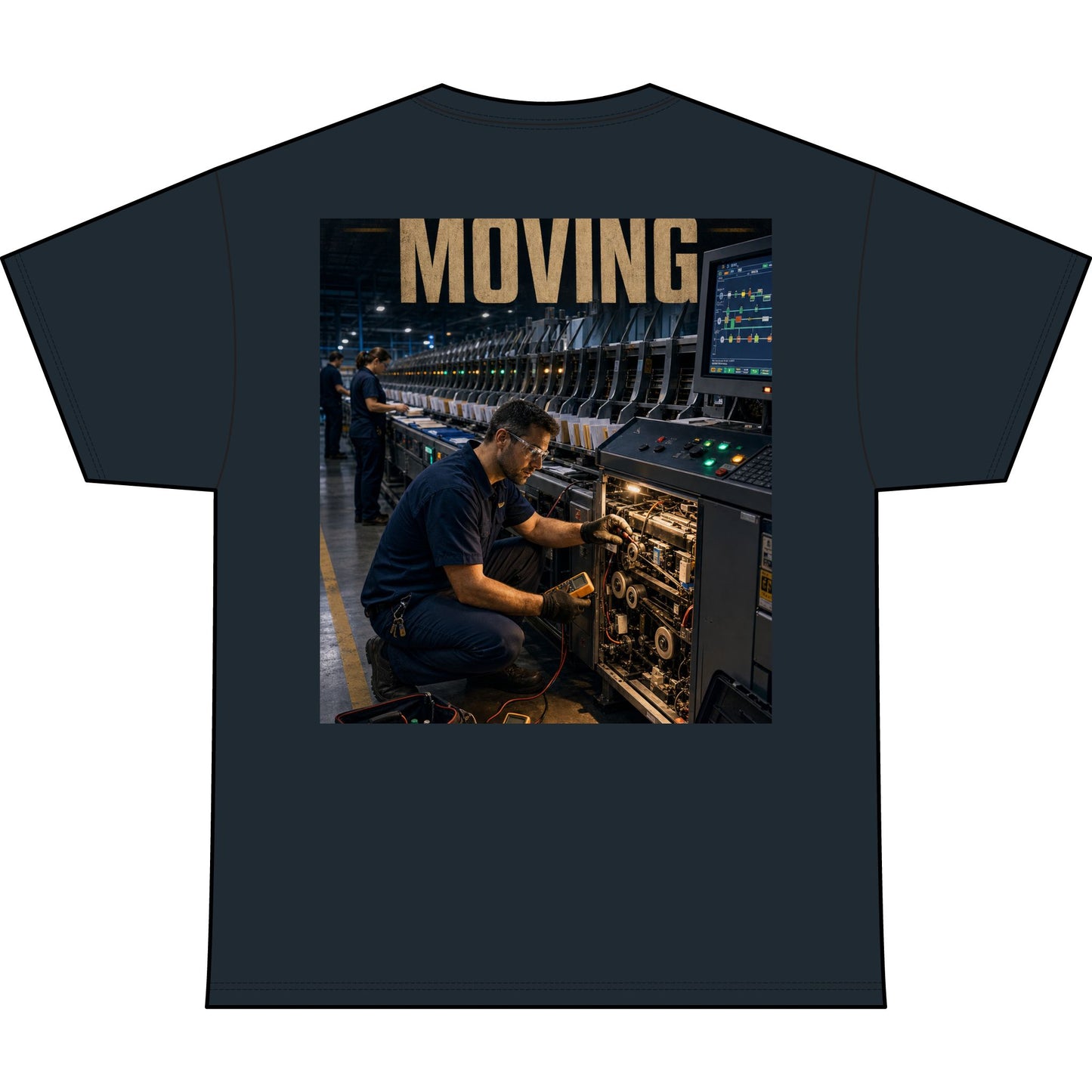 Postal Music — Keep the Message Moving — Heavyweight T-Shirt