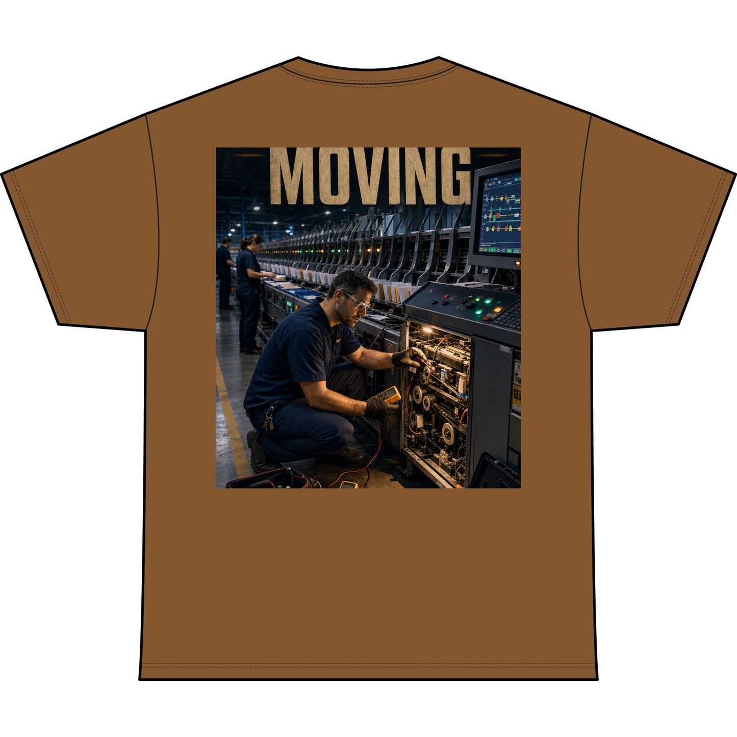 Postal Music — Keep the Message Moving — Heavyweight T-Shirt