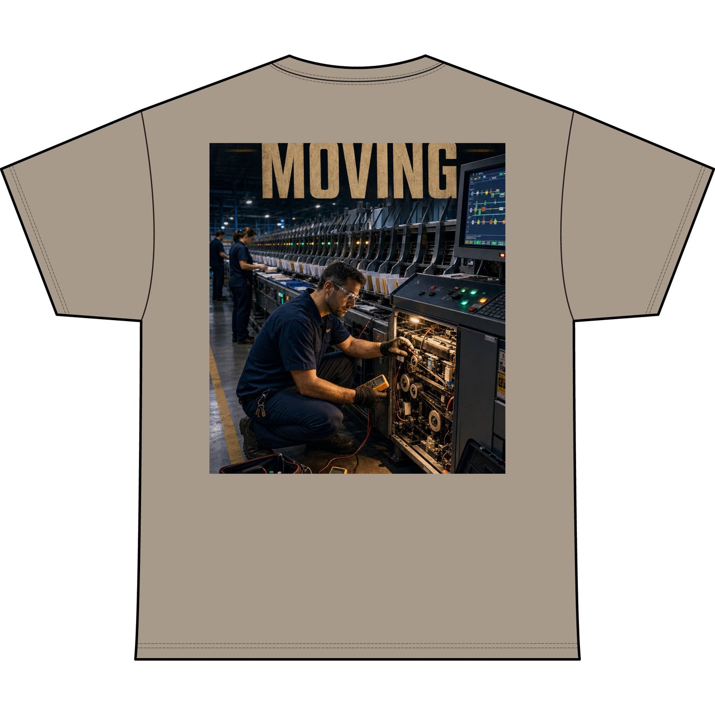 Postal Music — Keep the Message Moving — Heavyweight T-Shirt