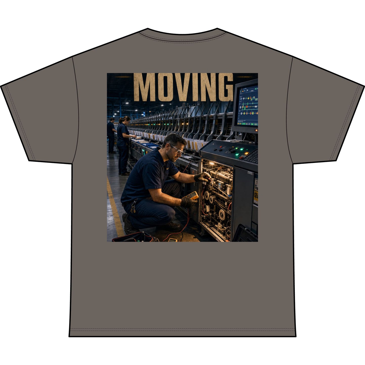 Postal Music — Keep the Message Moving — Heavyweight T-Shirt