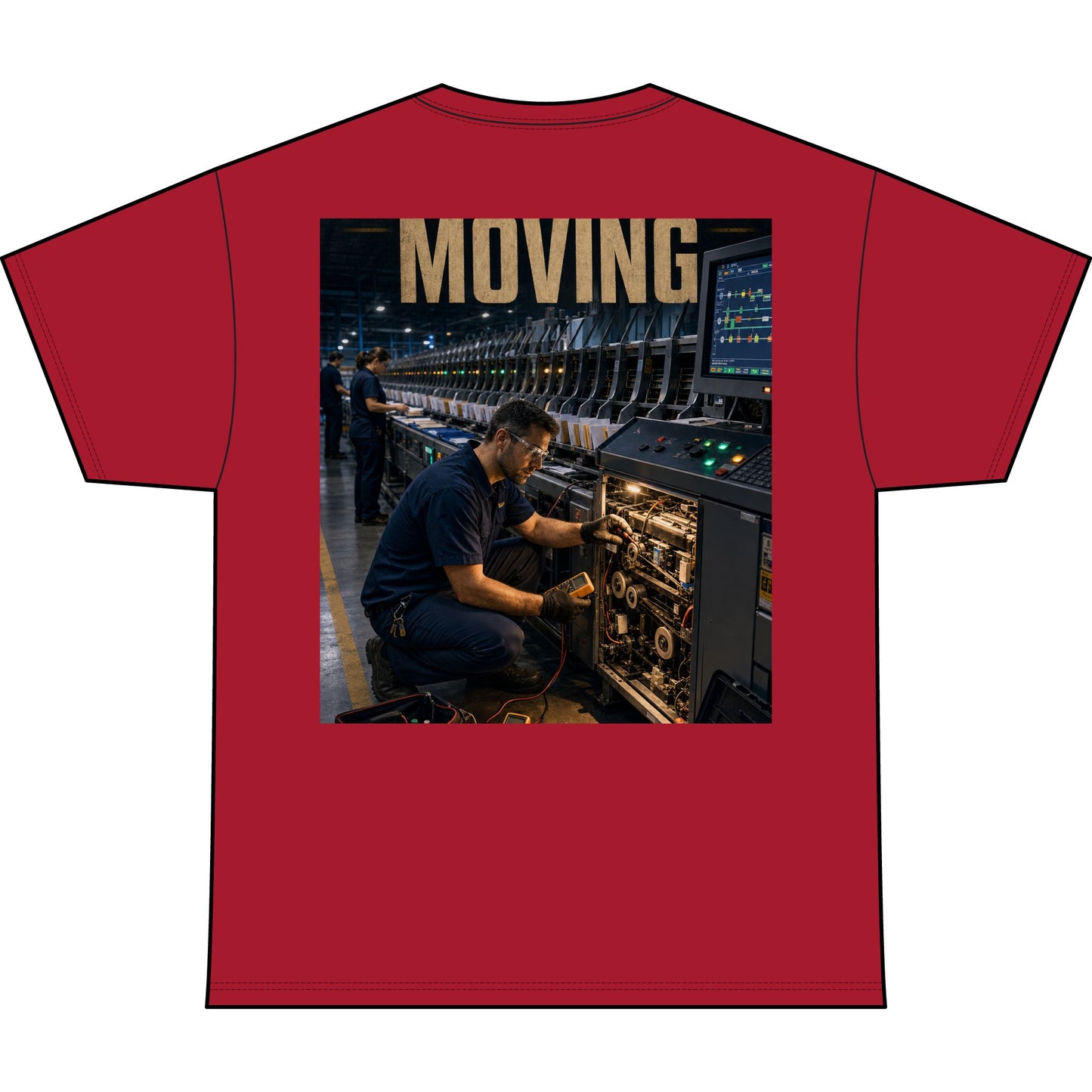 Postal Music — Keep the Message Moving — Heavyweight T-Shirt