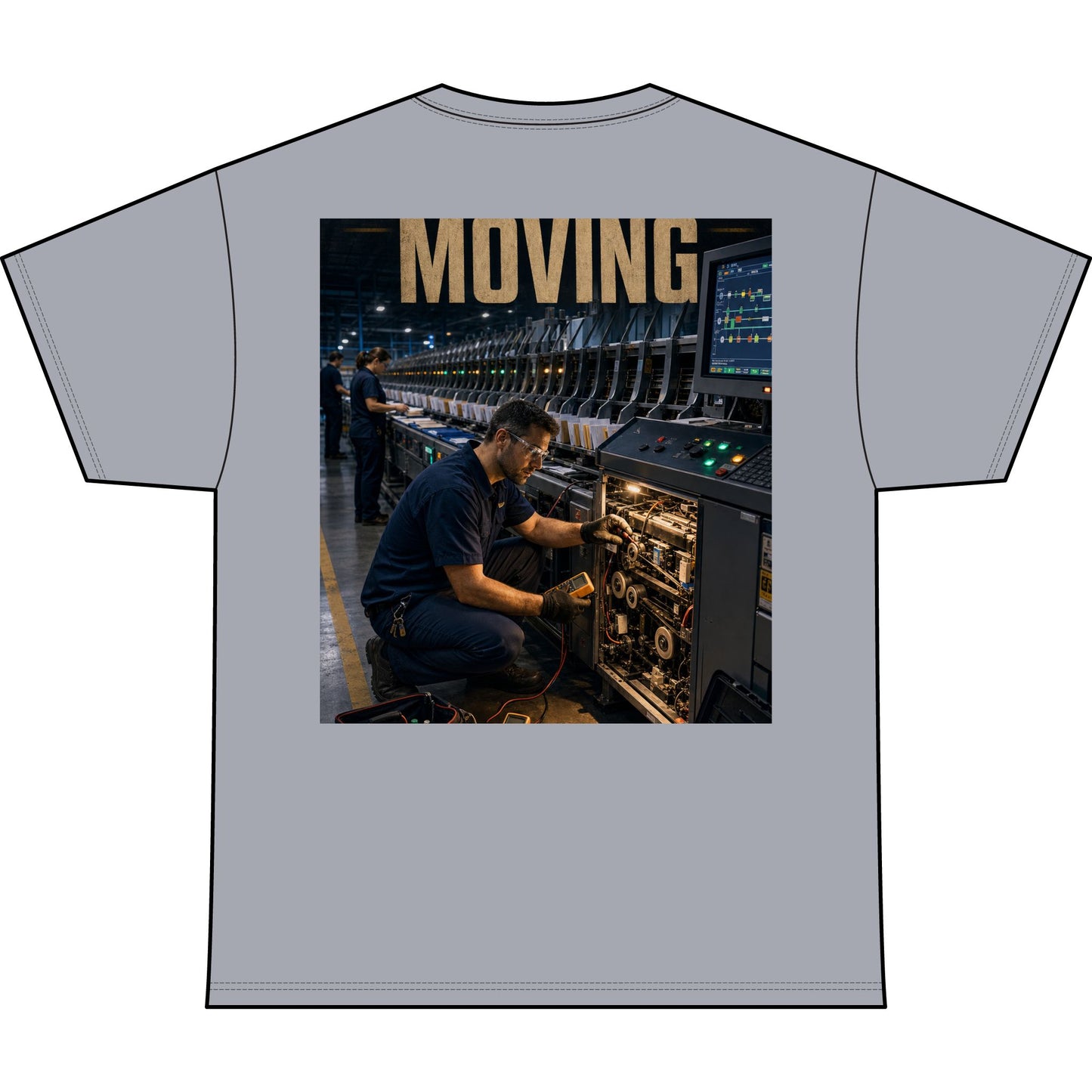 Postal Music — Keep the Message Moving — Heavyweight T-Shirt