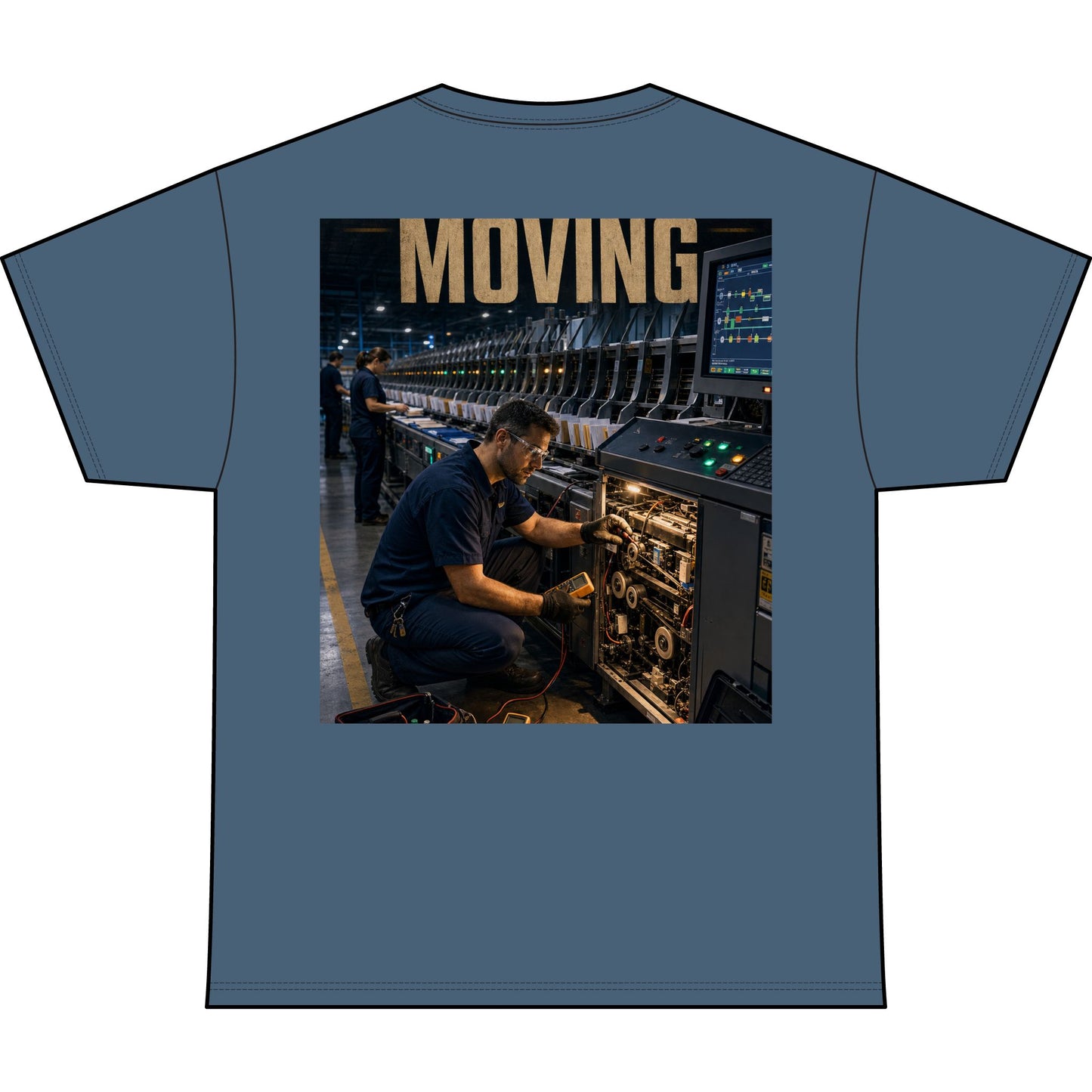 Postal Music — Keep the Message Moving — Heavyweight T-Shirt