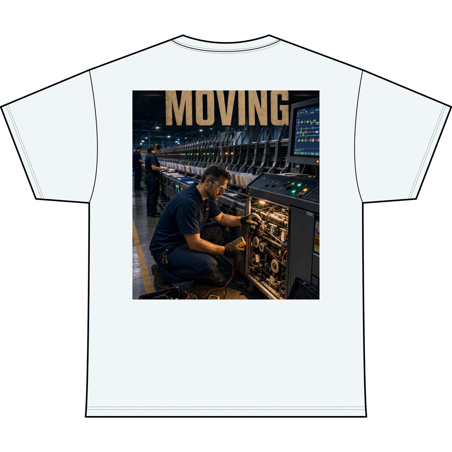 Postal Music — Keep the Message Moving — Heavyweight T-Shirt