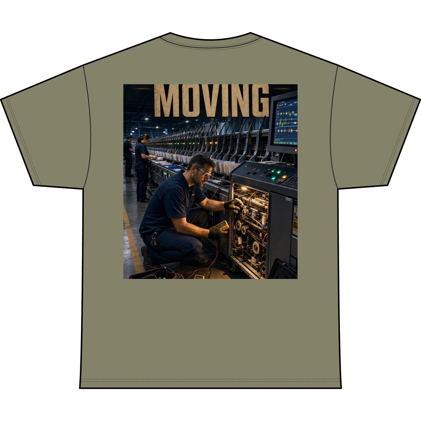 Postal Music — Keep the Message Moving — Heavyweight T-Shirt