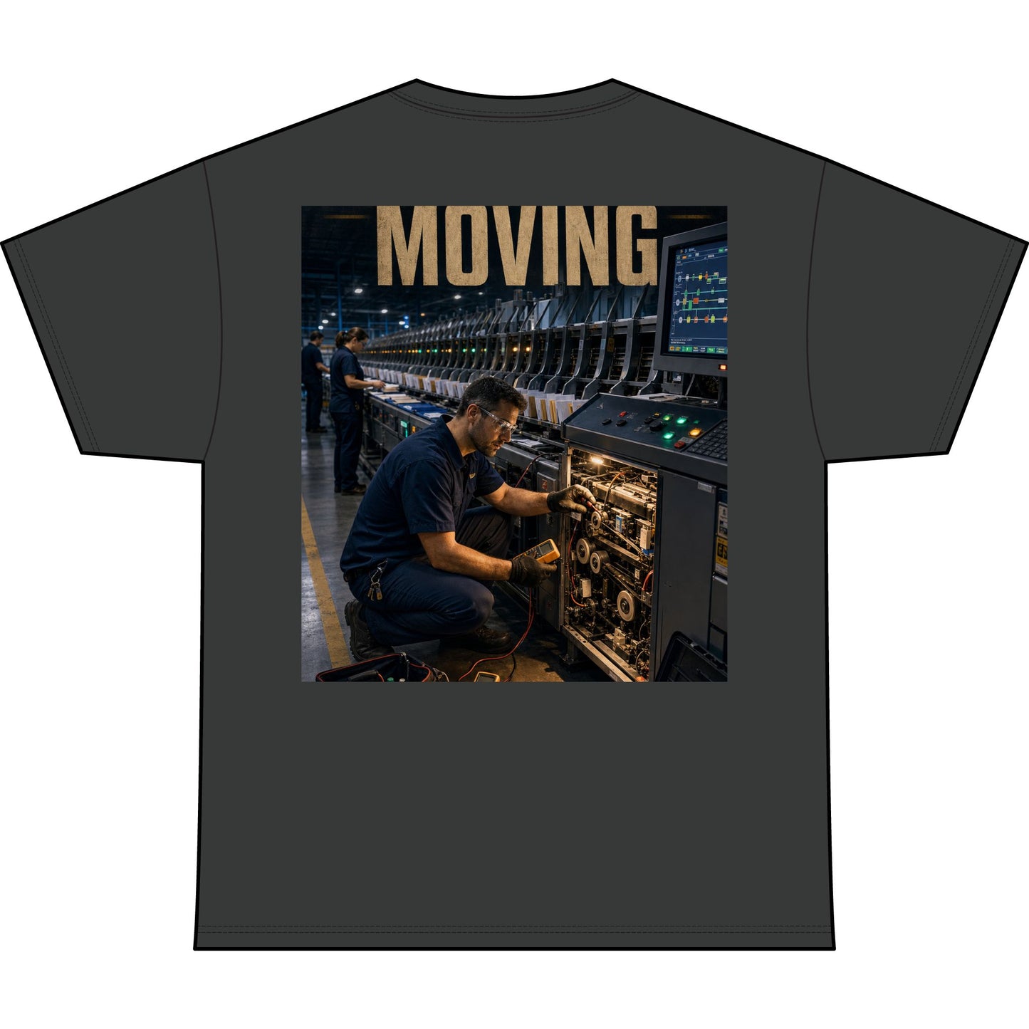 Postal Music — Keep the Message Moving — Heavyweight T-Shirt
