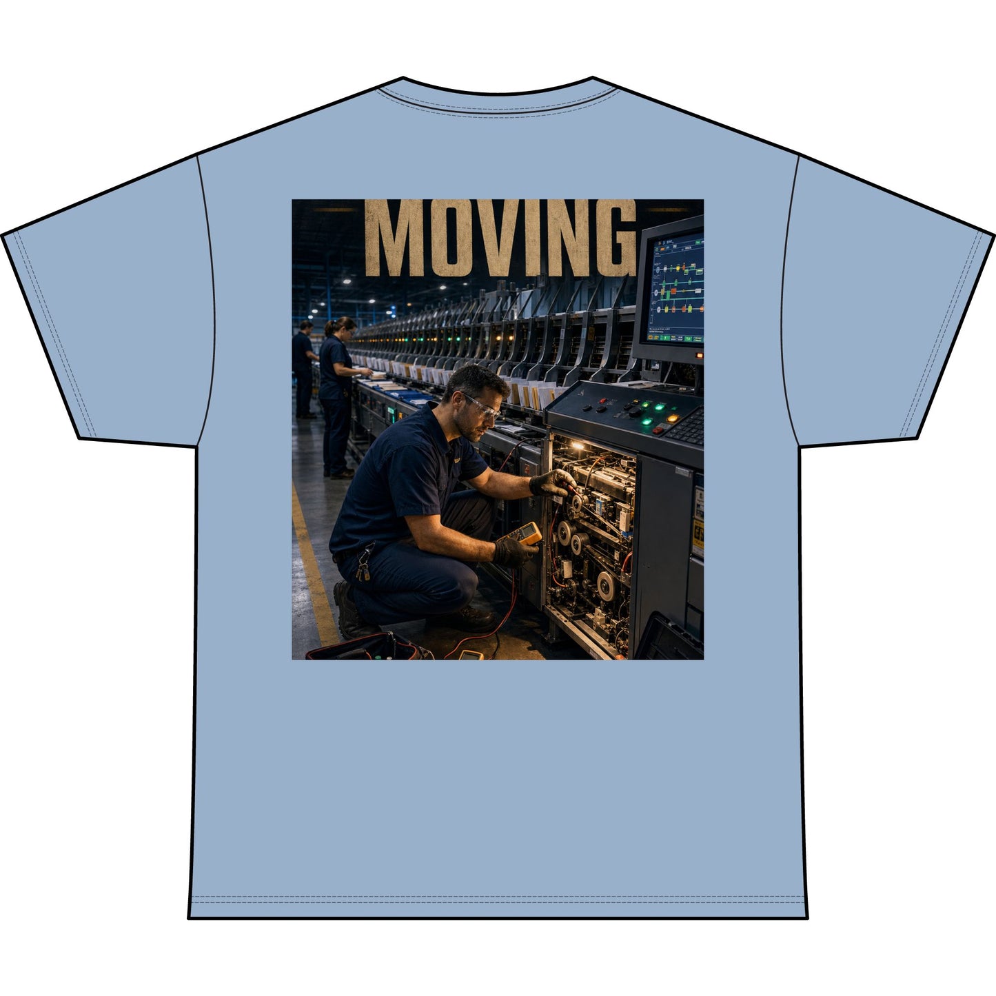 Postal Music — Keep the Message Moving — Heavyweight T-Shirt