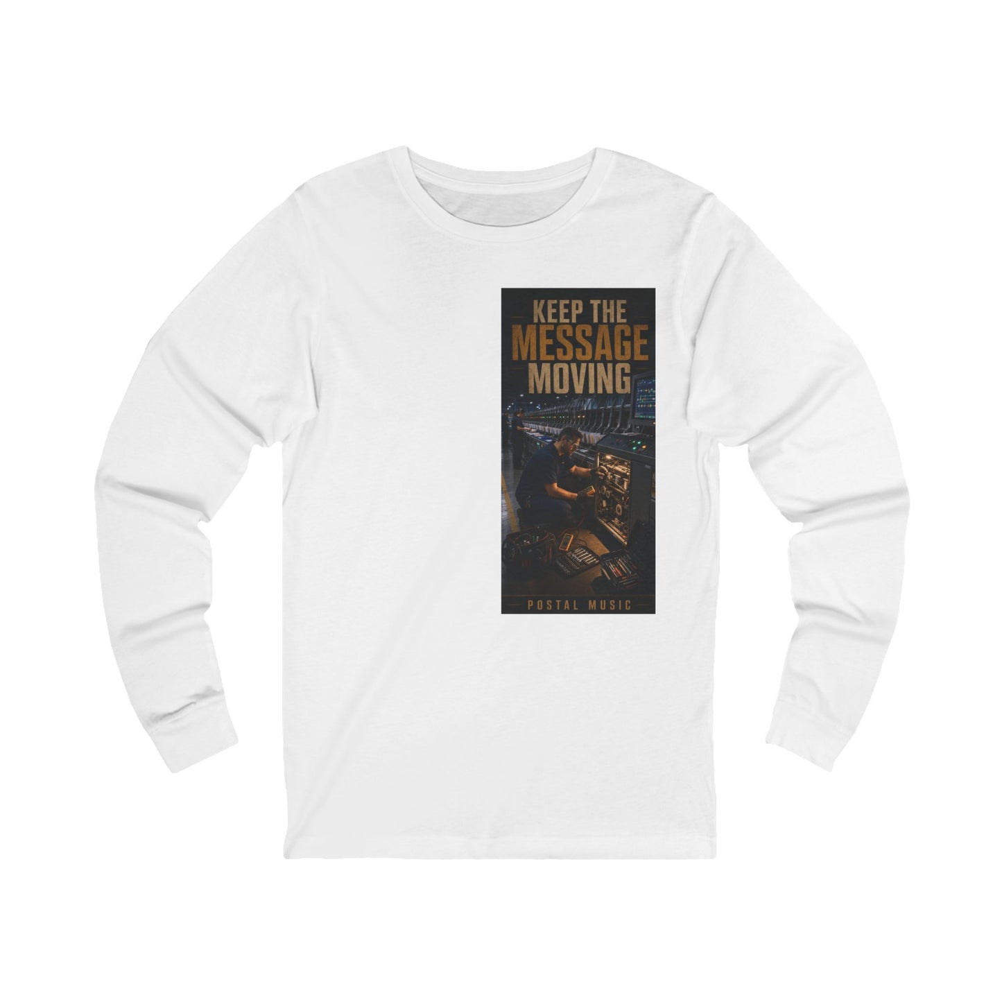 Postal Music — Keep the Message Moving — Long-Sleeve T-Shirt