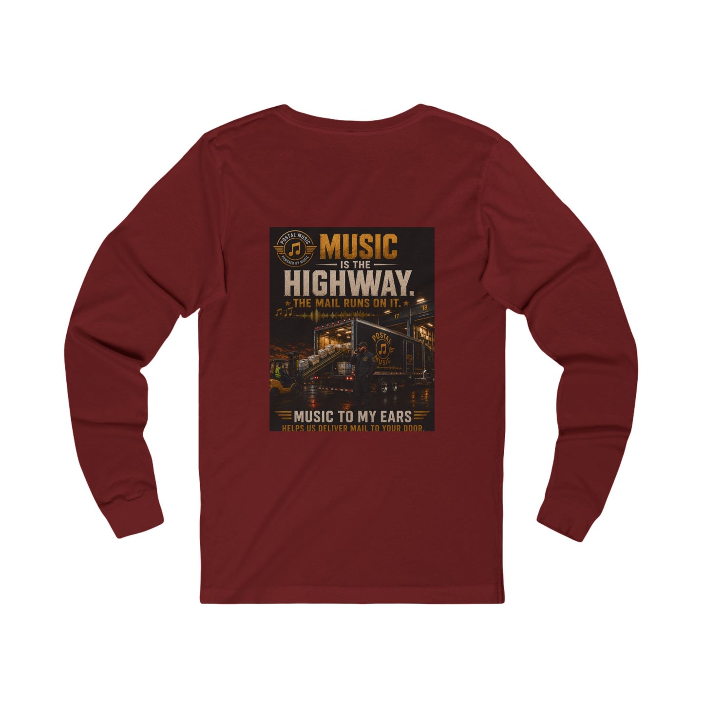 Postal Music — Music Is the Highway — Long-Sleeve T-Shirt