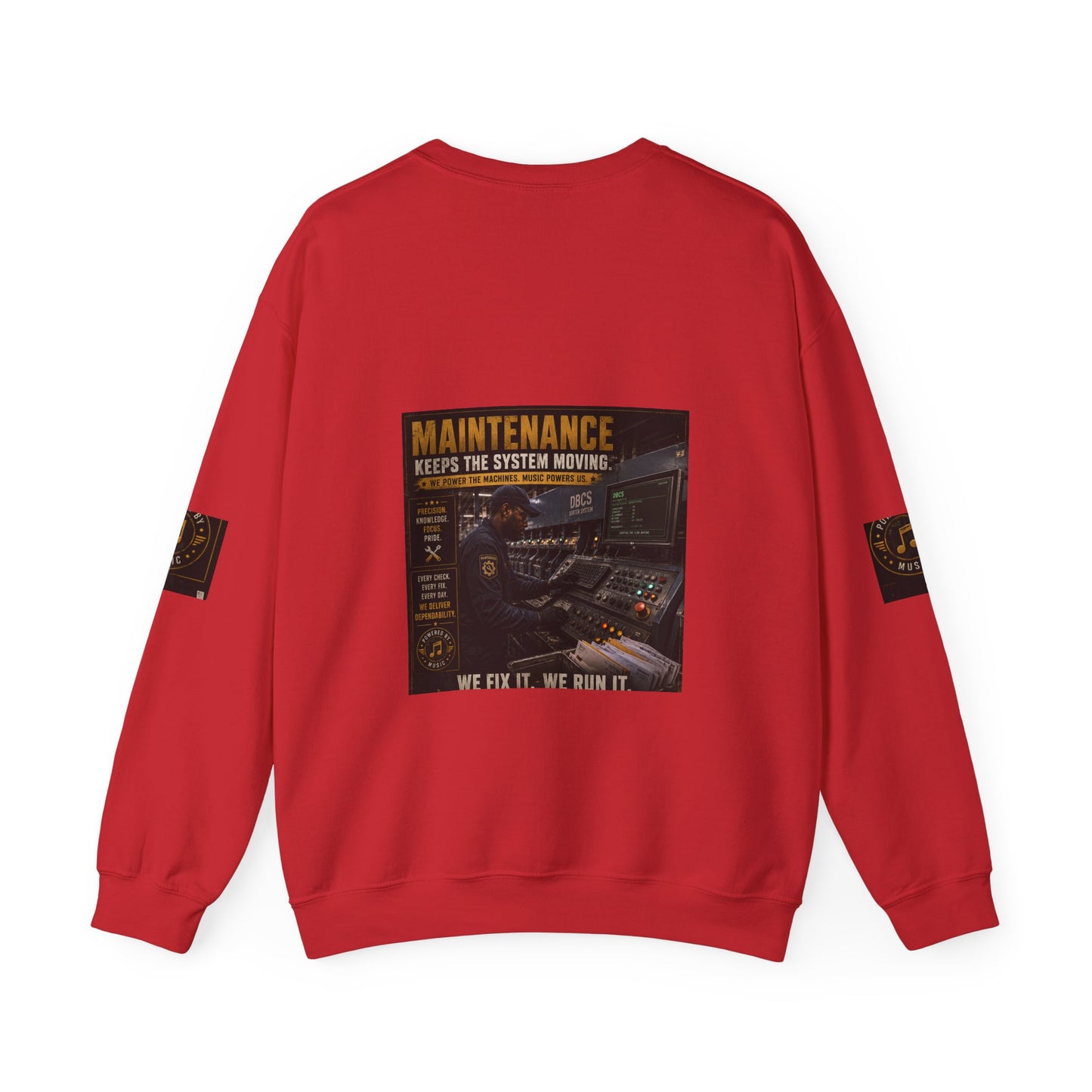 Postal Music — Maintenance Keeps the System Moving — Core Crewneck Sweatshirt