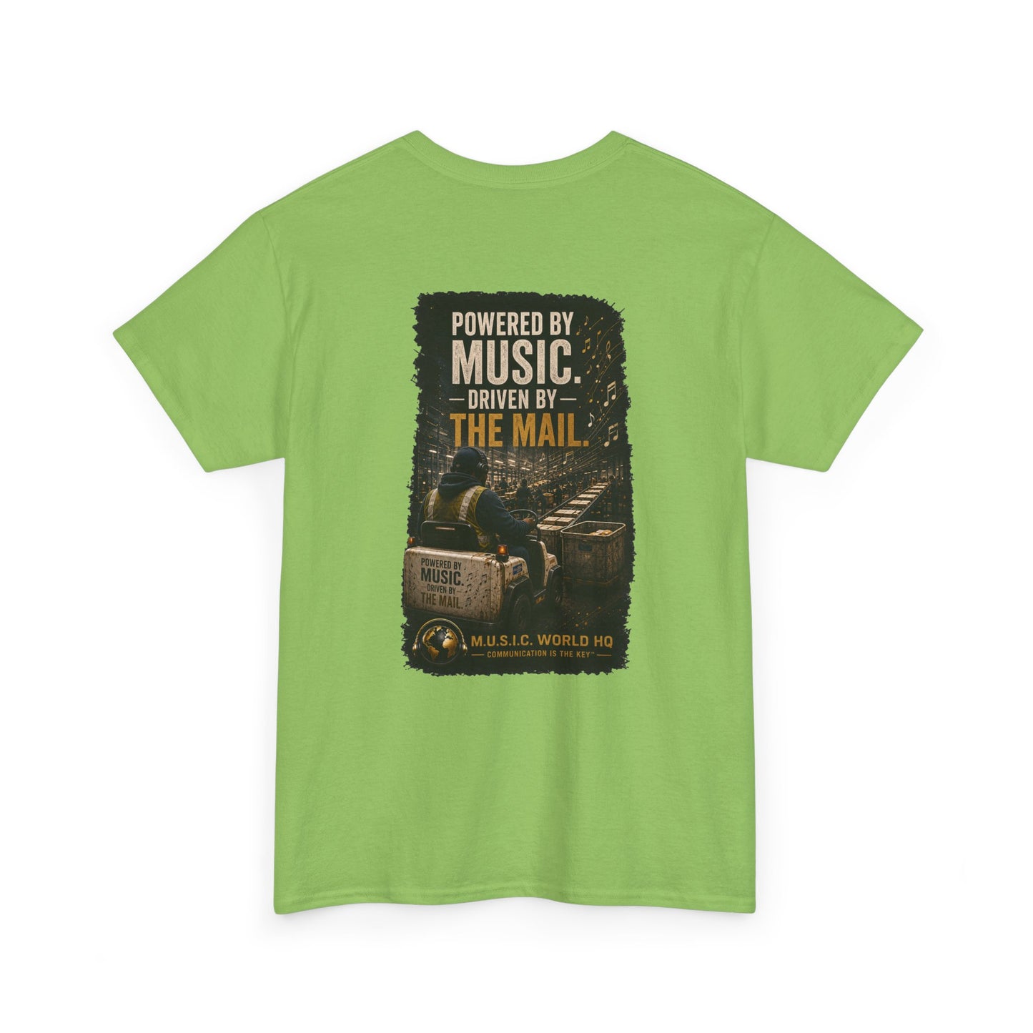 Postal Music - Powered by Music Premium T-Shirt - Colorways C