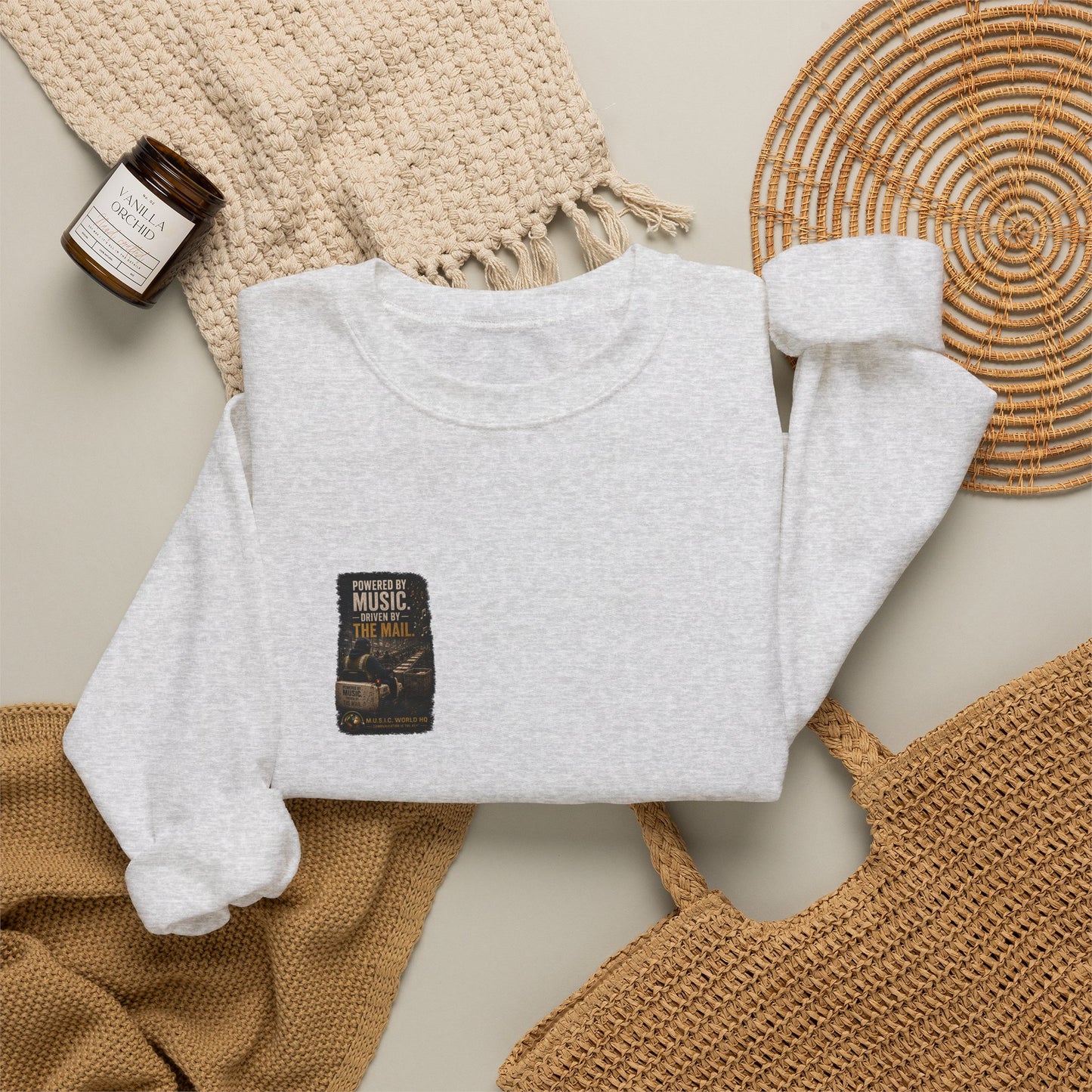 Postal Music - Powered by Music Crewneck Sweatshirt - Colorways A