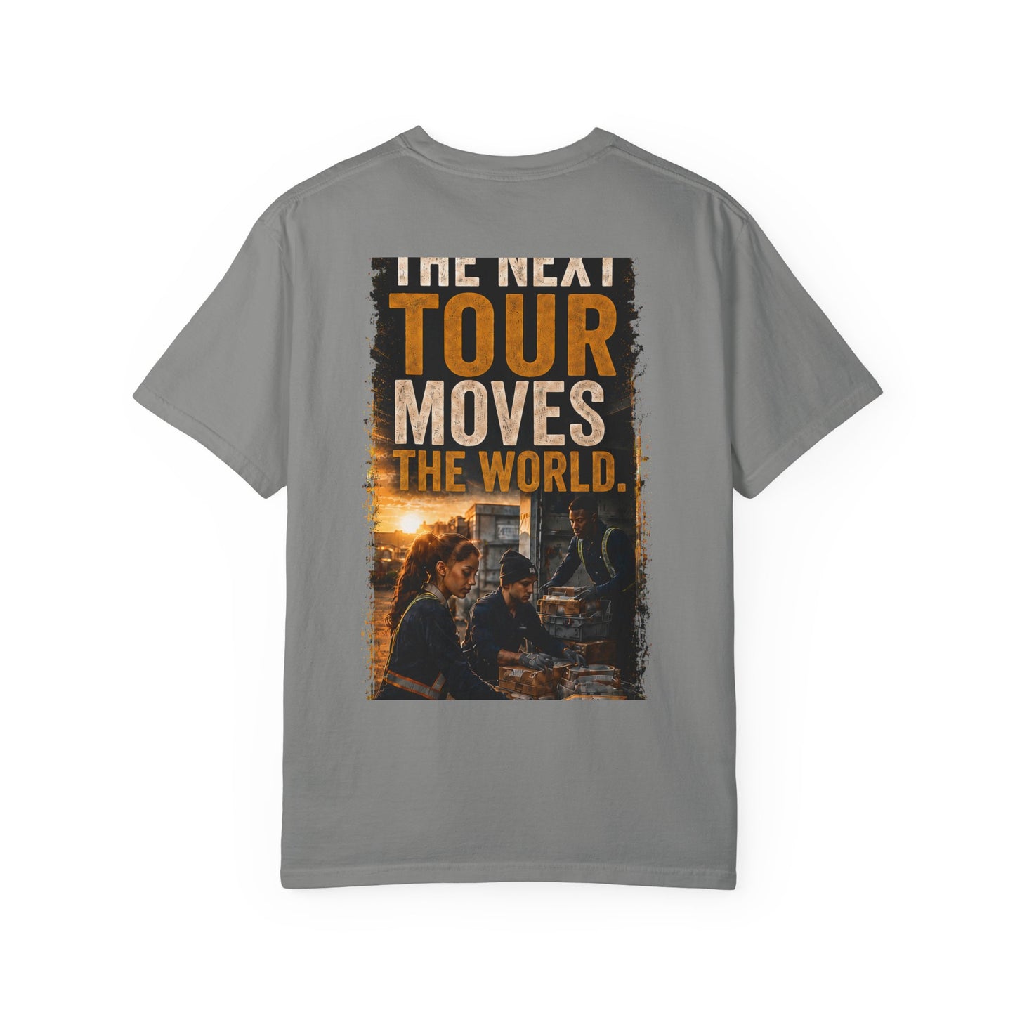 Postal Music — The Next Tour Garment-Dyed T-Shirt — Color Group 2 of 4