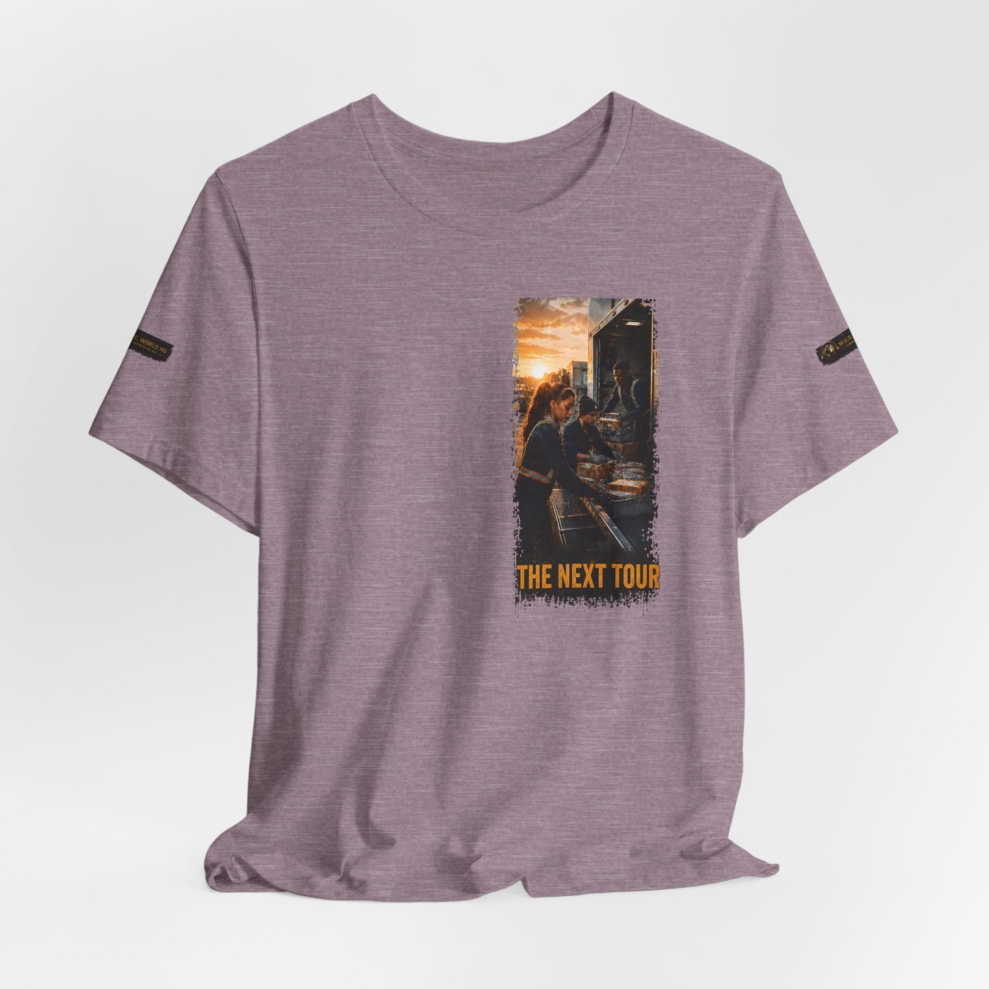 Postal Music — The Next Tour Premium Unisex T-Shirt — Color Group 6 of 11
