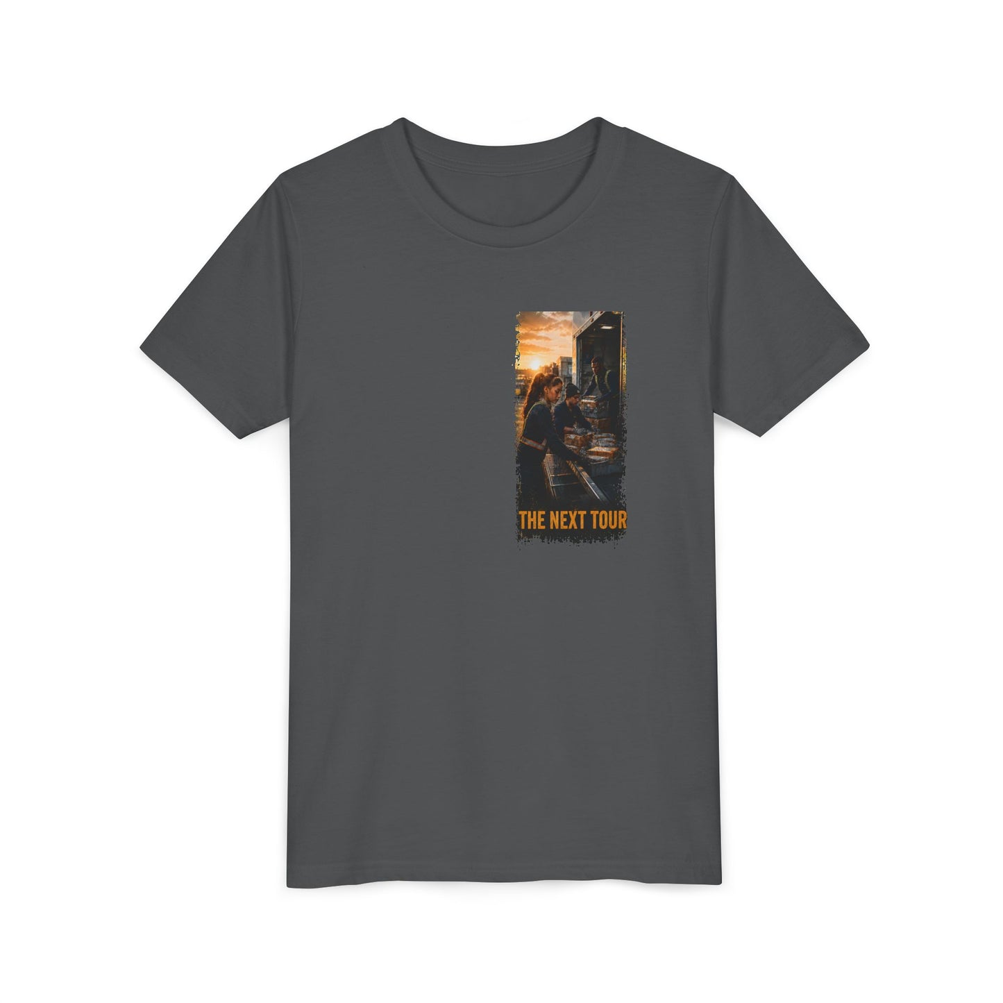 Postal Music — The Next Tour Youth T-Shirt — Color Group 1 of 2