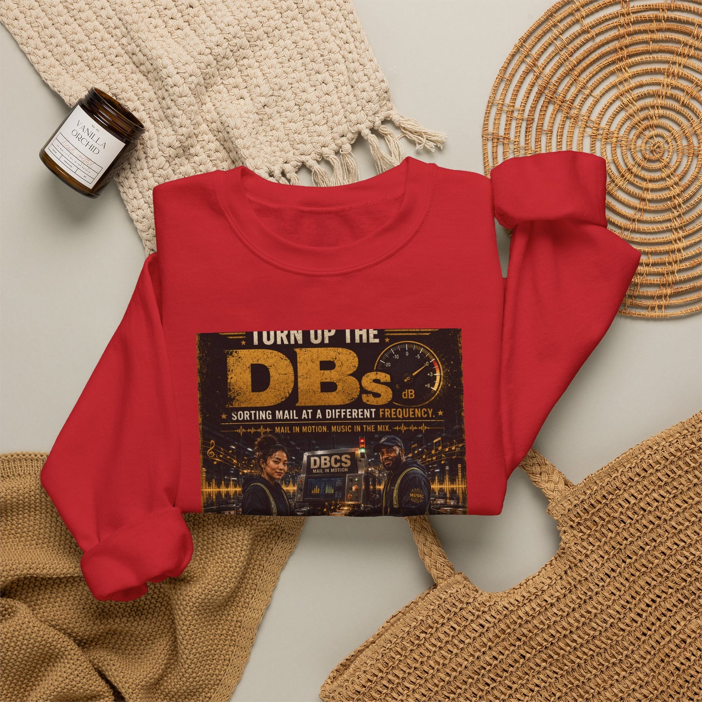 Turn Up the DBs — Men's Crewneck Sweatshirt (Jogger Set Top)