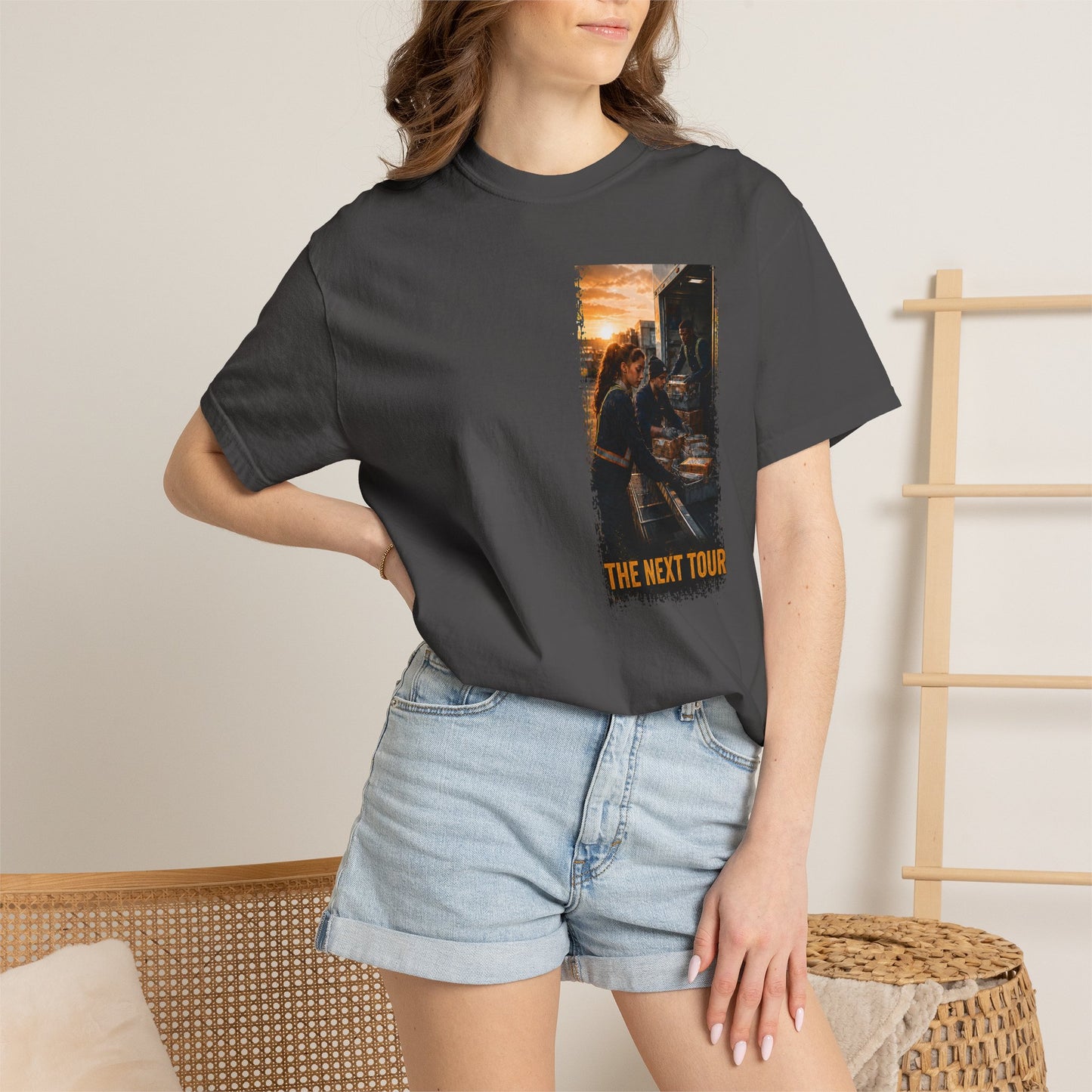 Postal Music — The Next Tour Garment-Dyed T-Shirt — Color Group 2 of 4