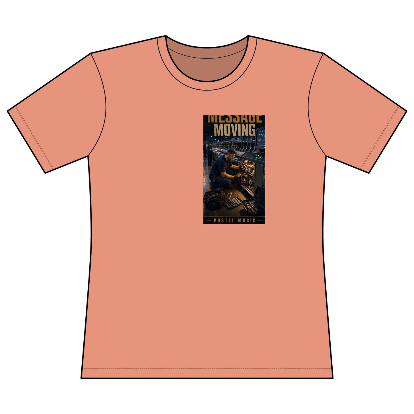 Postal Music — Keep the Message Moving — Women's Relaxed T-Shirt