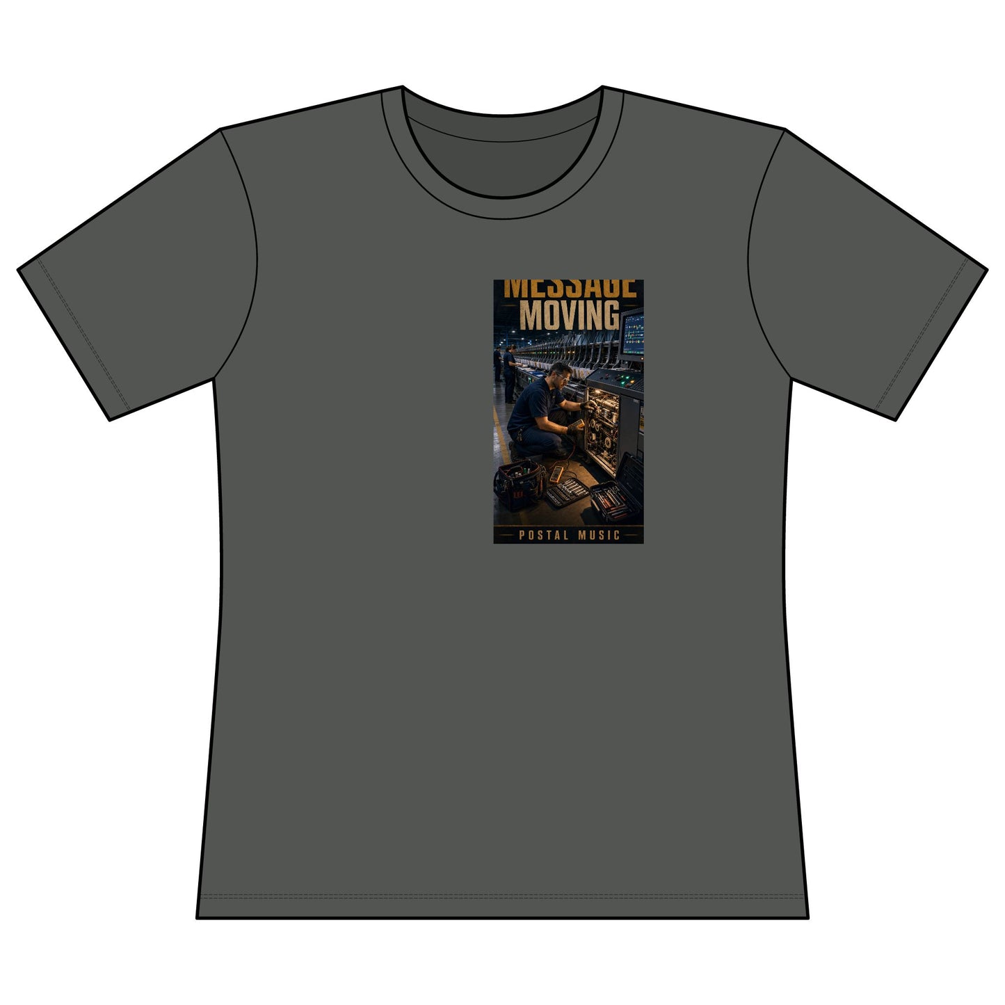 Postal Music — Keep the Message Moving — Women's Relaxed T-Shirt