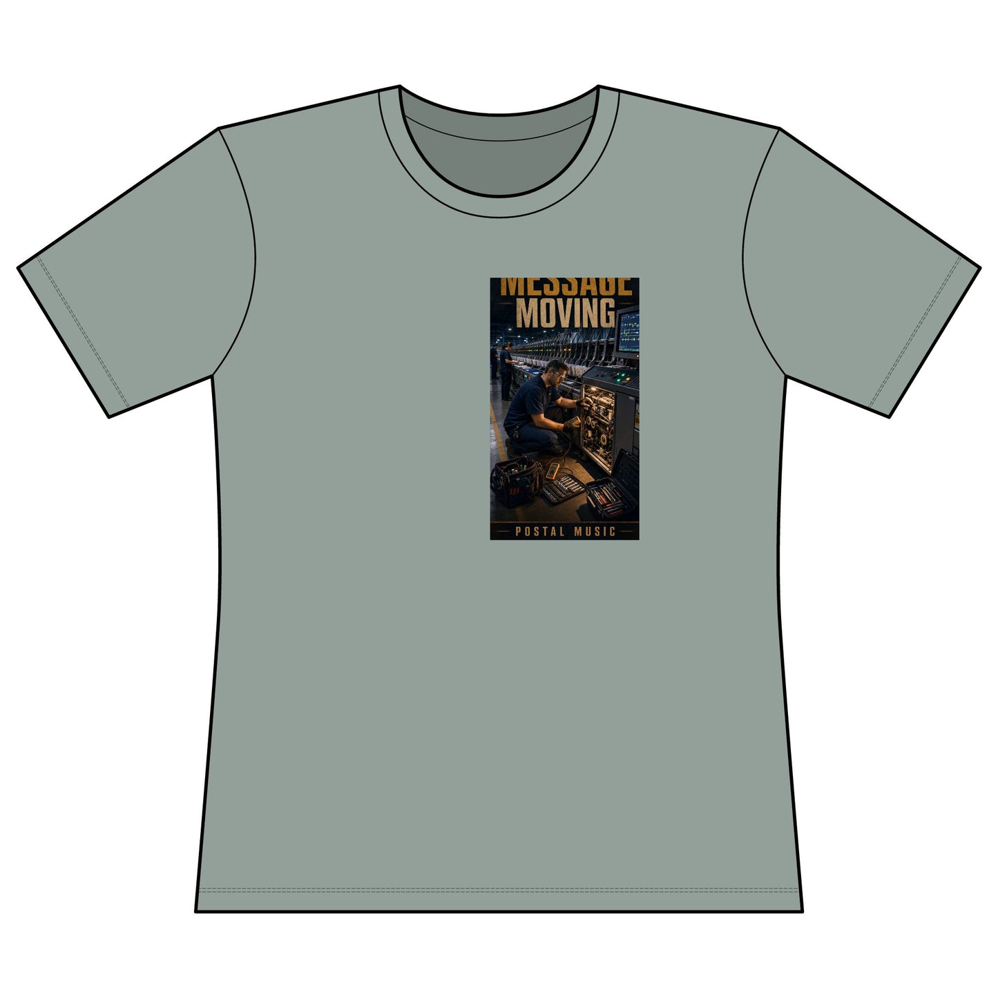Postal Music — Keep the Message Moving — Women's Relaxed T-Shirt