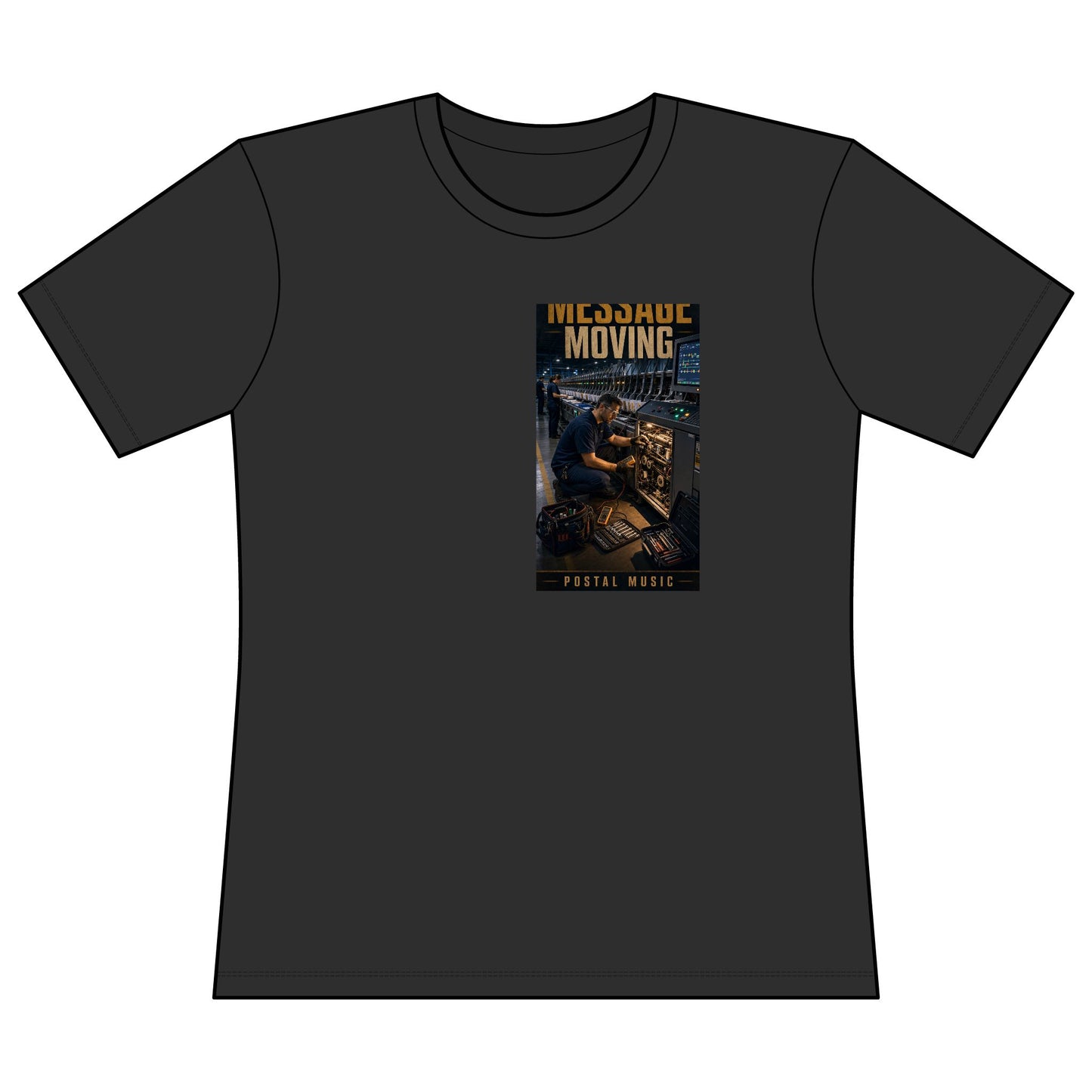 Postal Music — Keep the Message Moving — Women's Relaxed T-Shirt