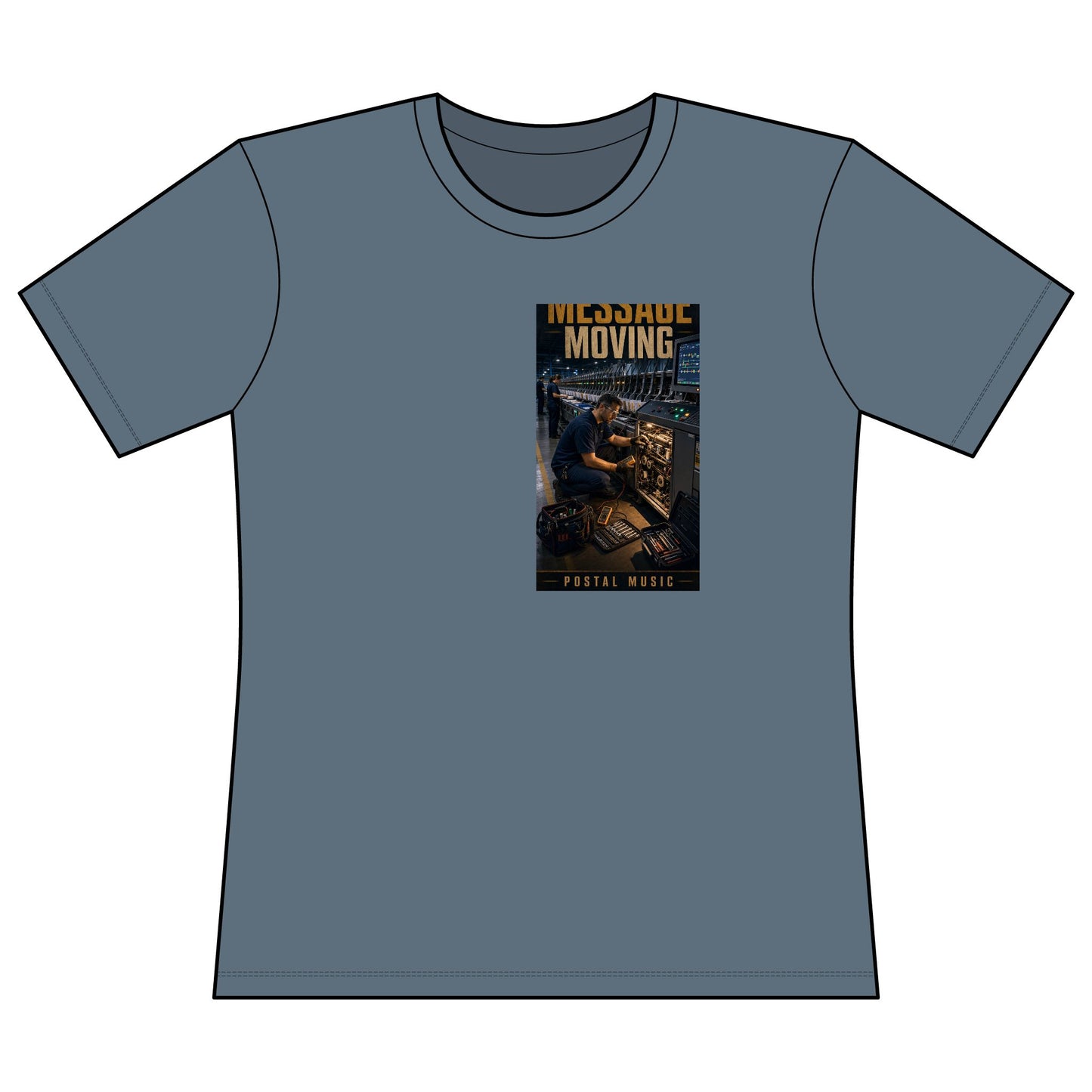 Postal Music — Keep the Message Moving — Women's Relaxed T-Shirt