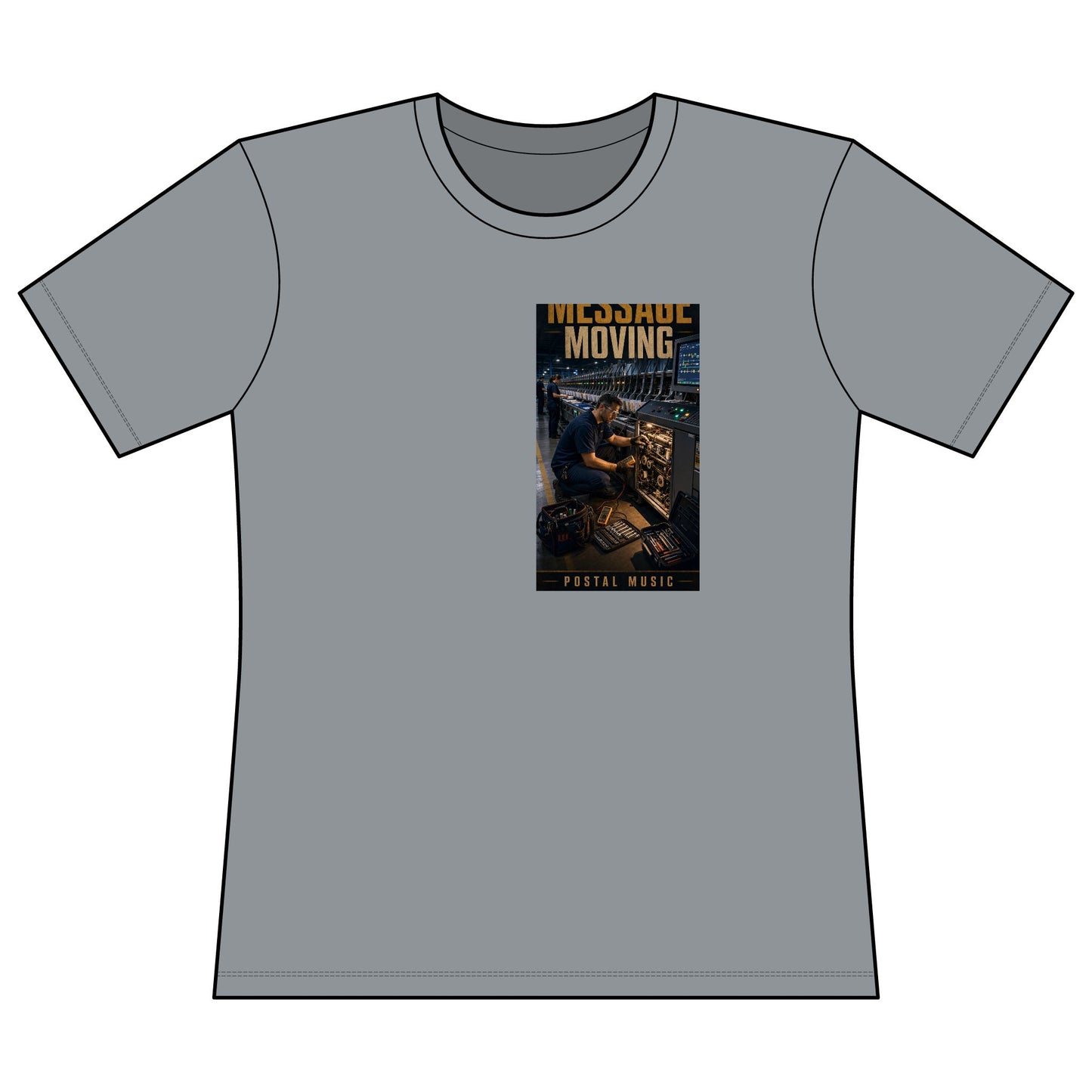 Postal Music — Keep the Message Moving — Women's Relaxed T-Shirt