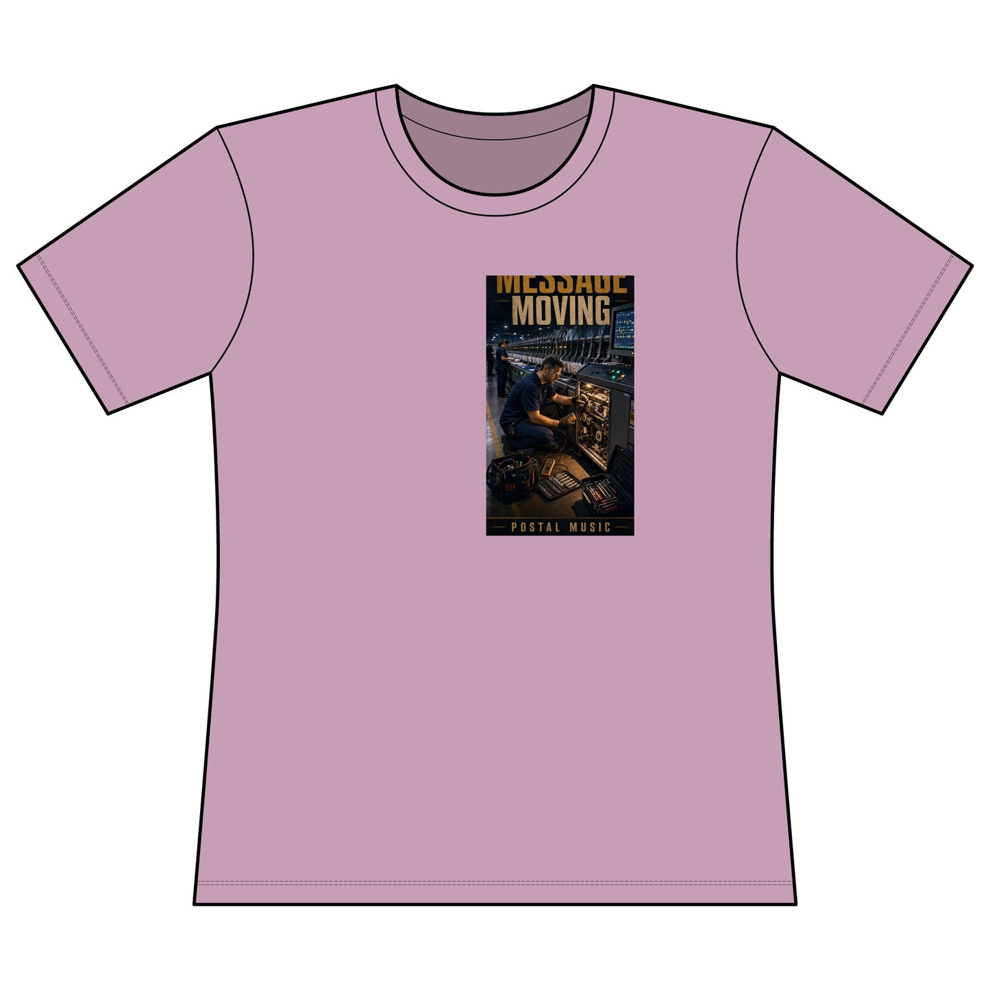 Postal Music — Keep the Message Moving — Women's Relaxed T-Shirt