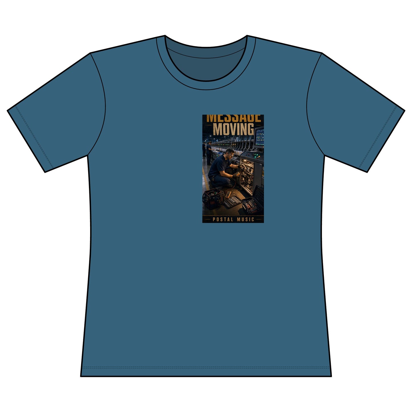 Postal Music — Keep the Message Moving — Women's Relaxed T-Shirt