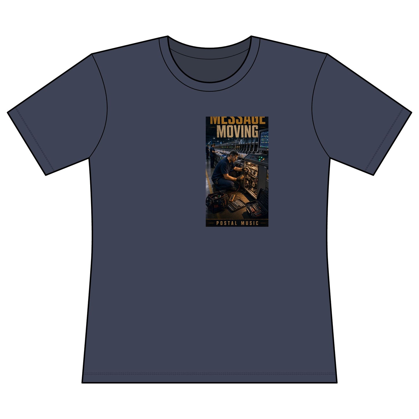 Postal Music — Keep the Message Moving — Women's Relaxed T-Shirt