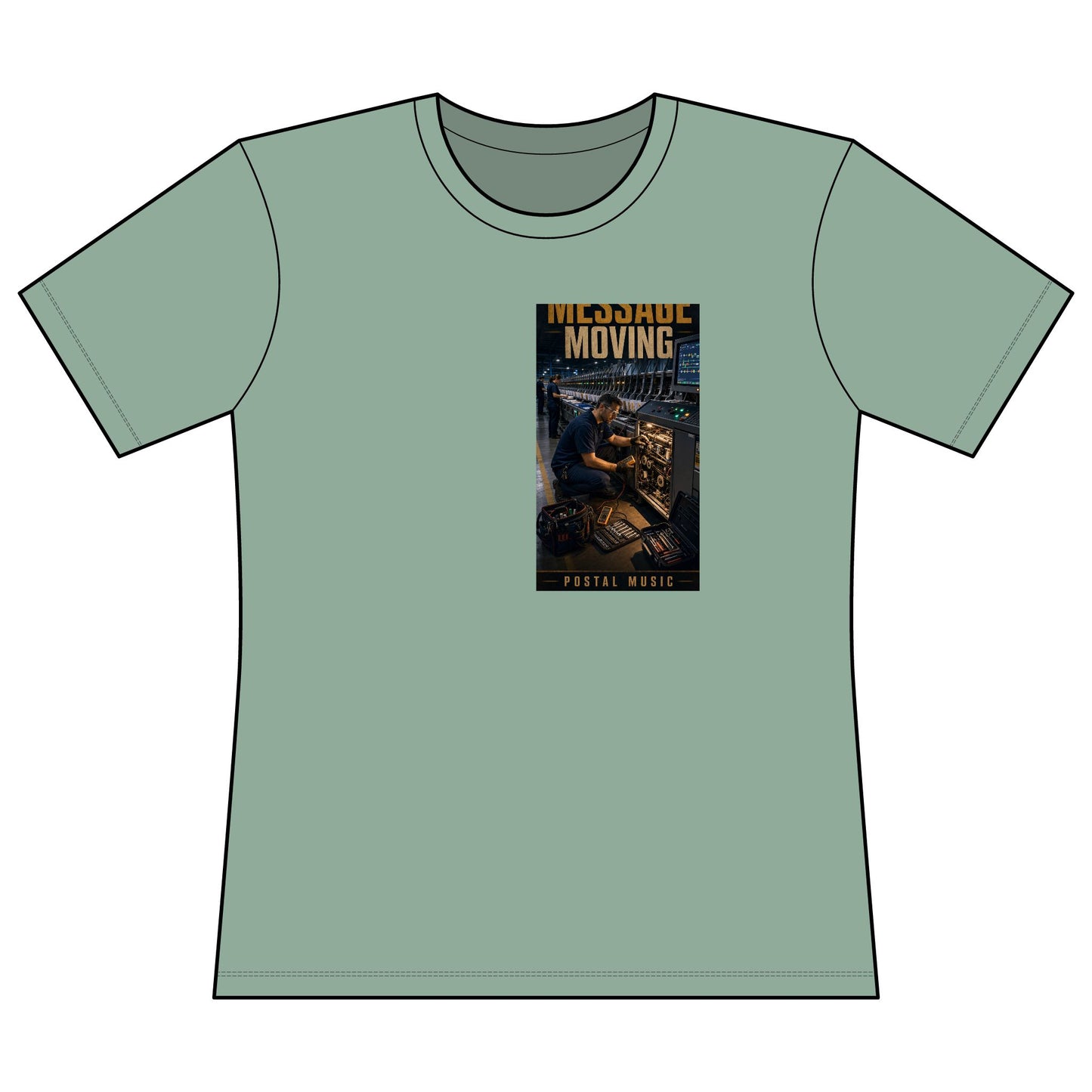 Postal Music — Keep the Message Moving — Women's Relaxed T-Shirt