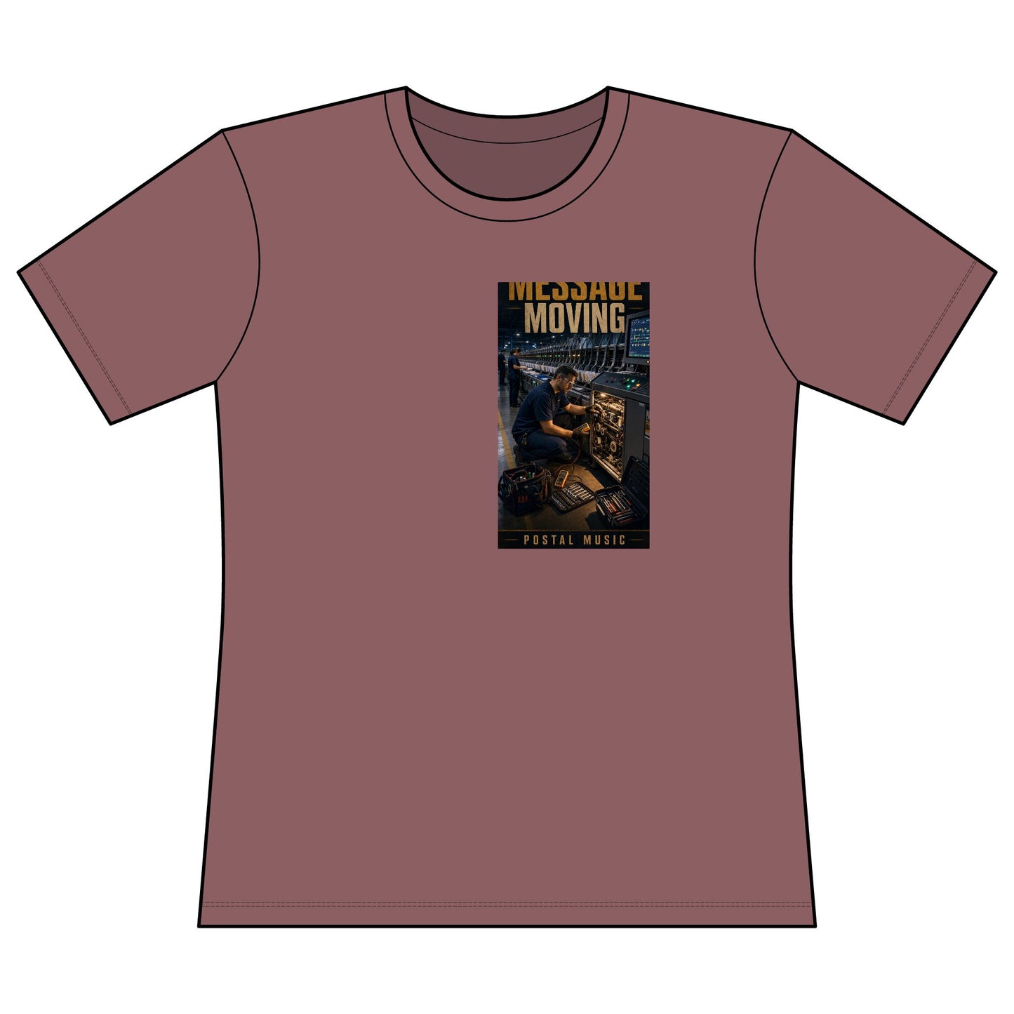 Postal Music — Keep the Message Moving — Women's Relaxed T-Shirt